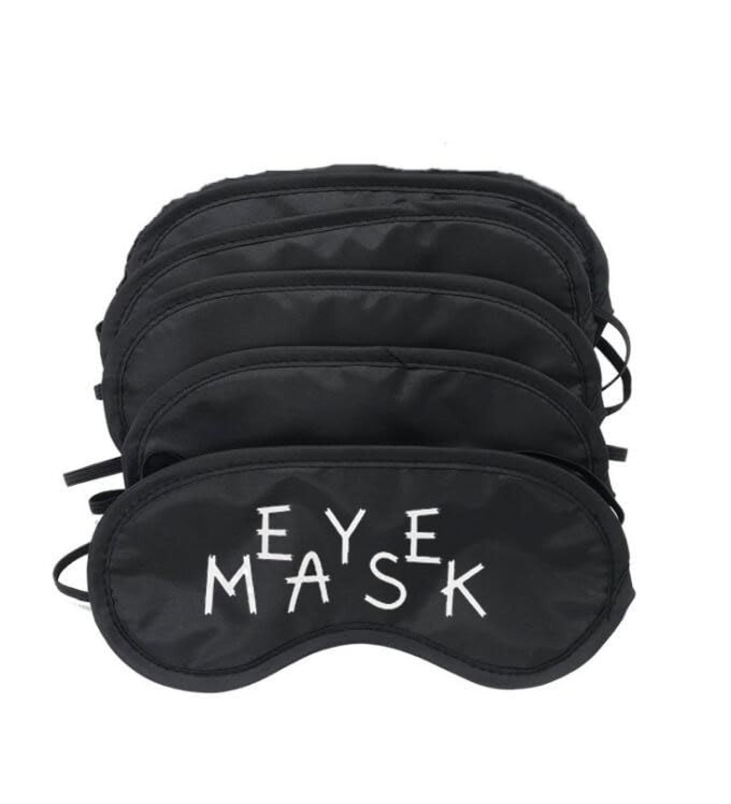 5 PCS Adjustable Blindfold Eye Cover Sleep Mask Perfect for Team Building Parties & Games - Black - Buy Online on GoSupps.com