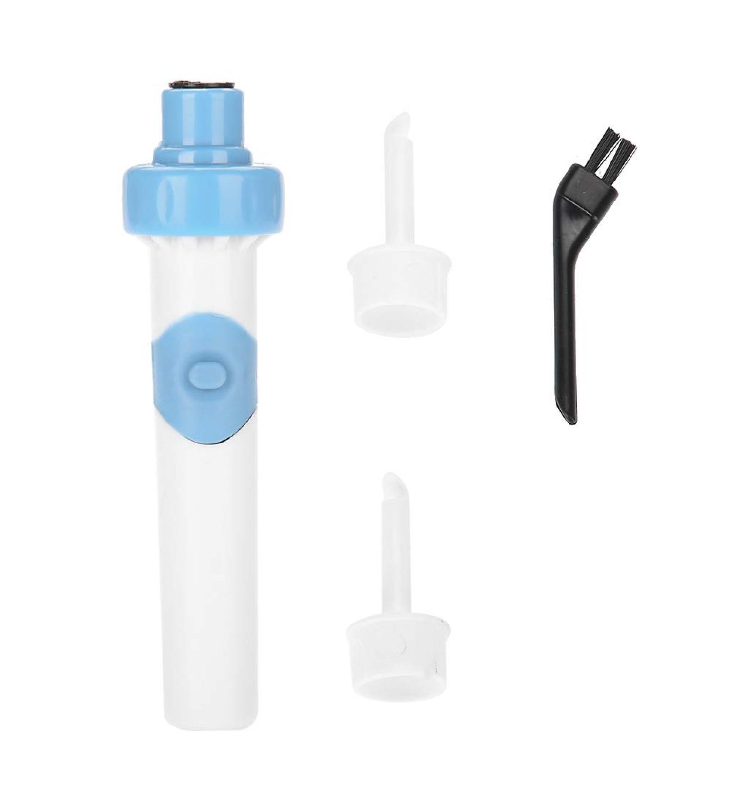Ear Cleaning Tool Blue + White Safe Ear Wax Remover Portable Lightweight Ear Wax Cleaner for Kids for Adults - Buy Online on GoSupps.com