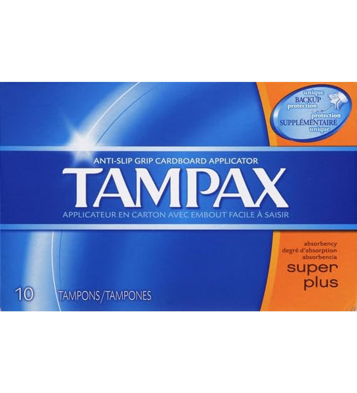 Tampax Biodegradable Applicator Tampons Super Plus 10 ea
