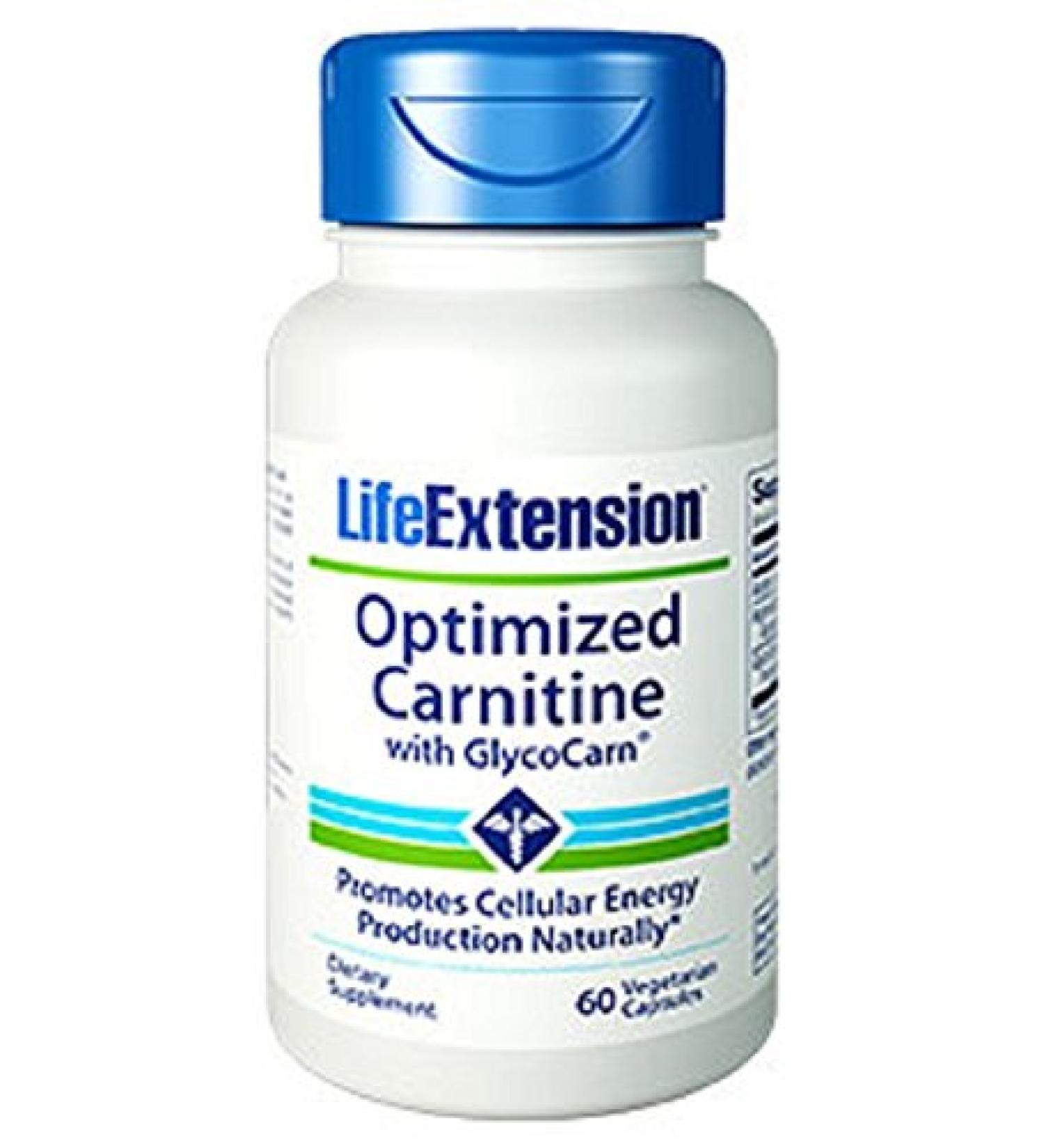 Life Extension Optimized Carnitine Promotes Heart and Brain Health, 60 Capsules