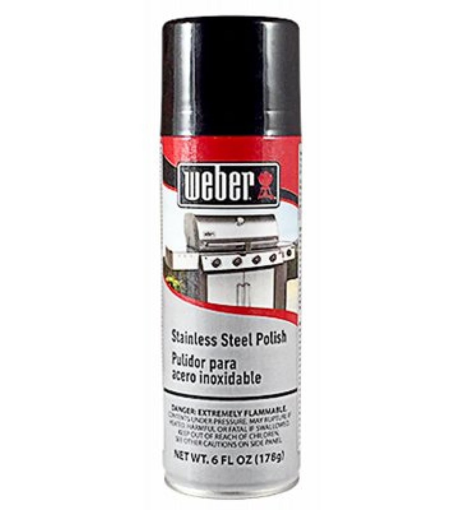 Weber 1 Degreaser Spray Can-6 Ounce Stainless Steel Polish Exterior BBQ Grill Cleaner and Degr, 6 oz