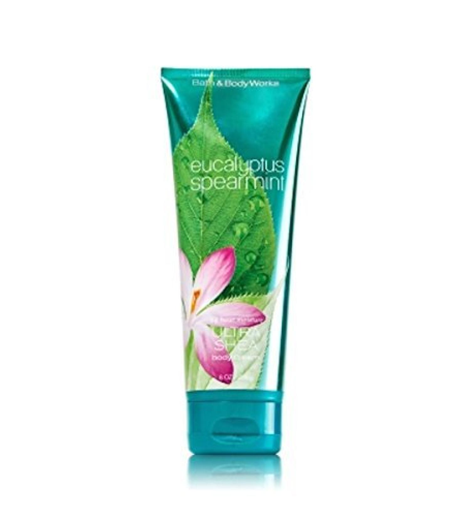 3 Piece Bath & Body Works Eucalyptus Spearmint 24 Hour Moisture Ultra Shea Body Cream 8 oz each (Eucalyptus Spearmint)