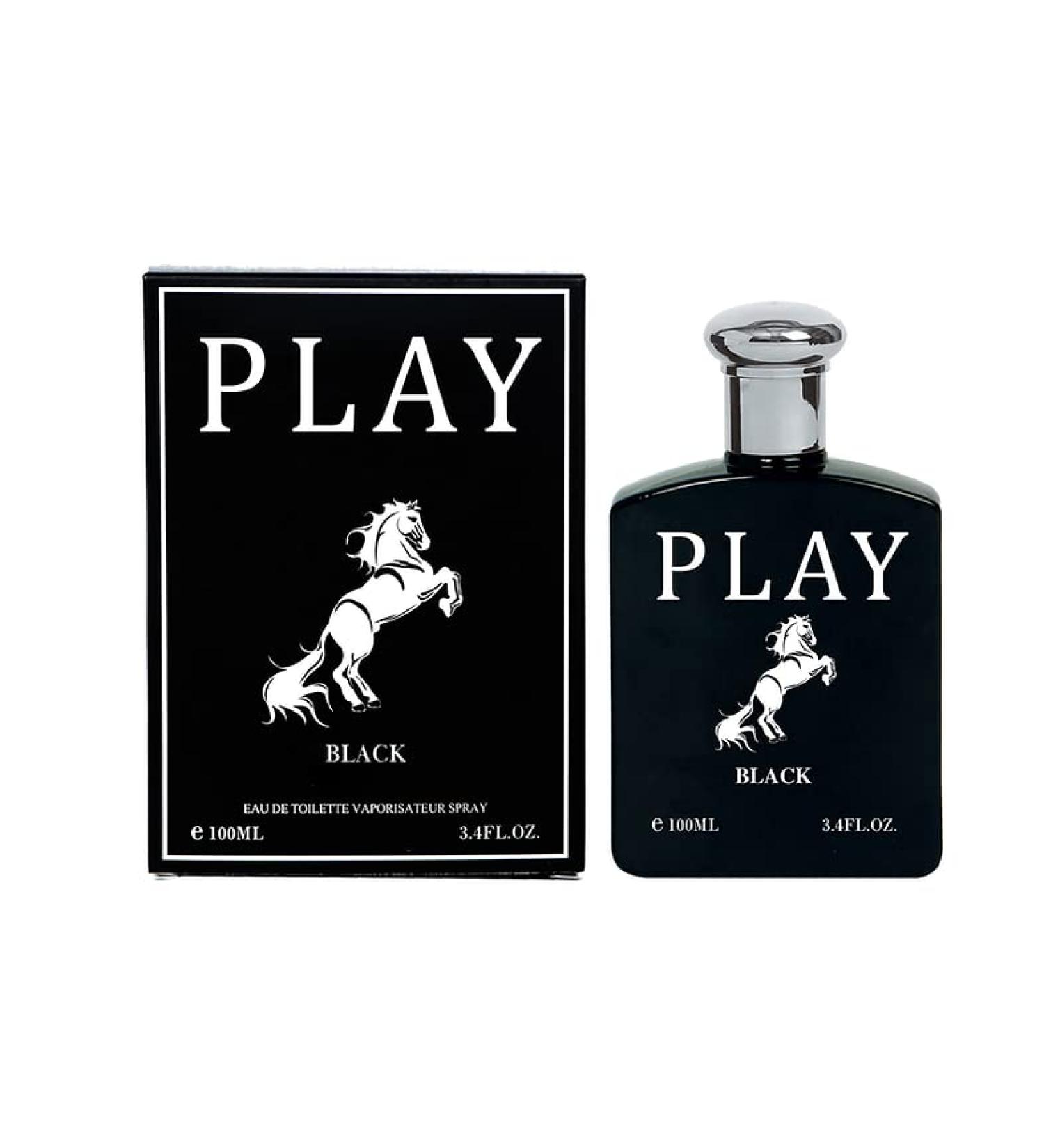 Play Black Cologne for Men (Inspired by Pool Black) 3.4oz/100ml Natural Spray Long Lasting