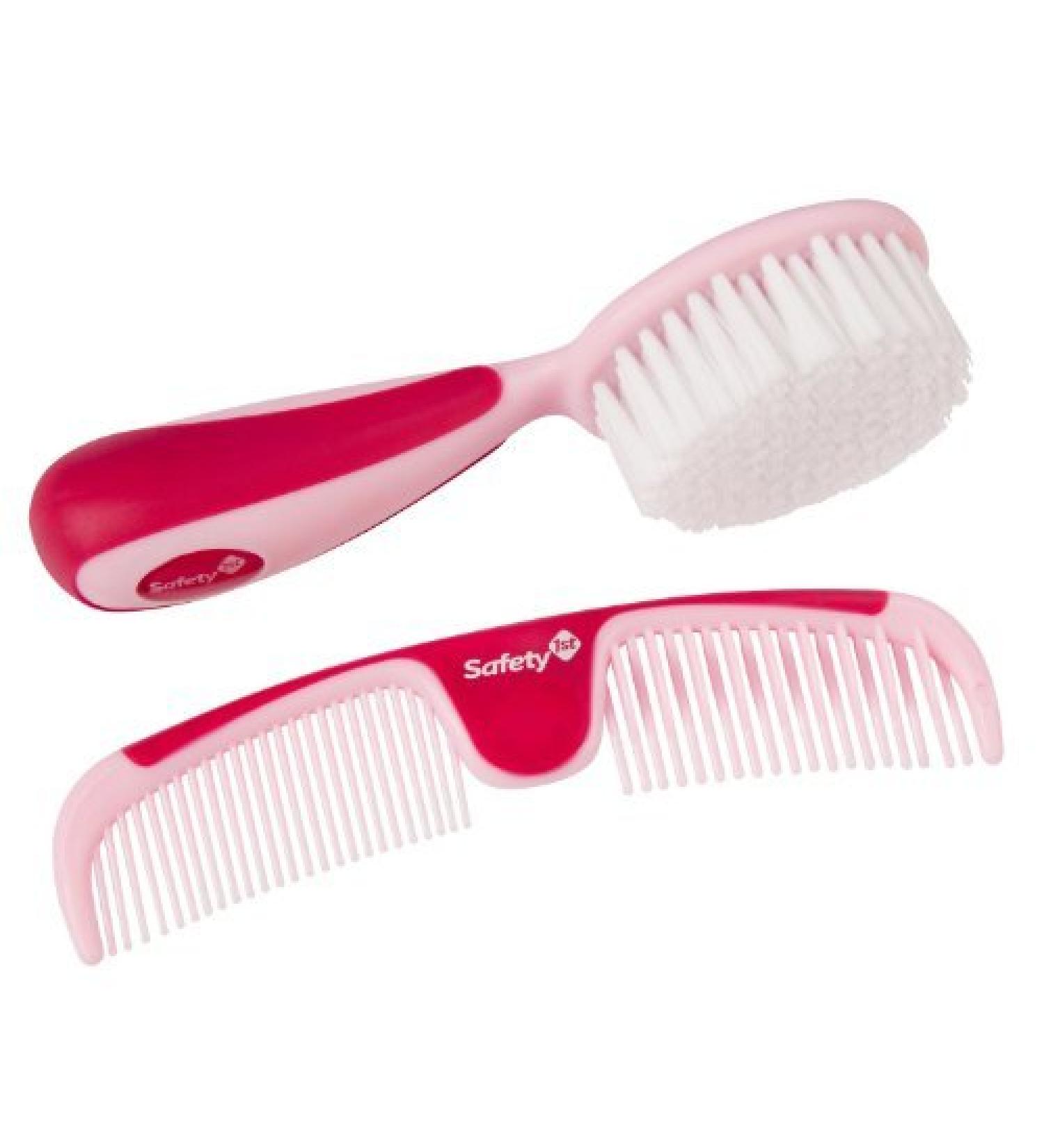 Safety 1st Easy Grip Brush and Comb Raspberry - 2 Pack Size: 2 Pack Model: IH172-2