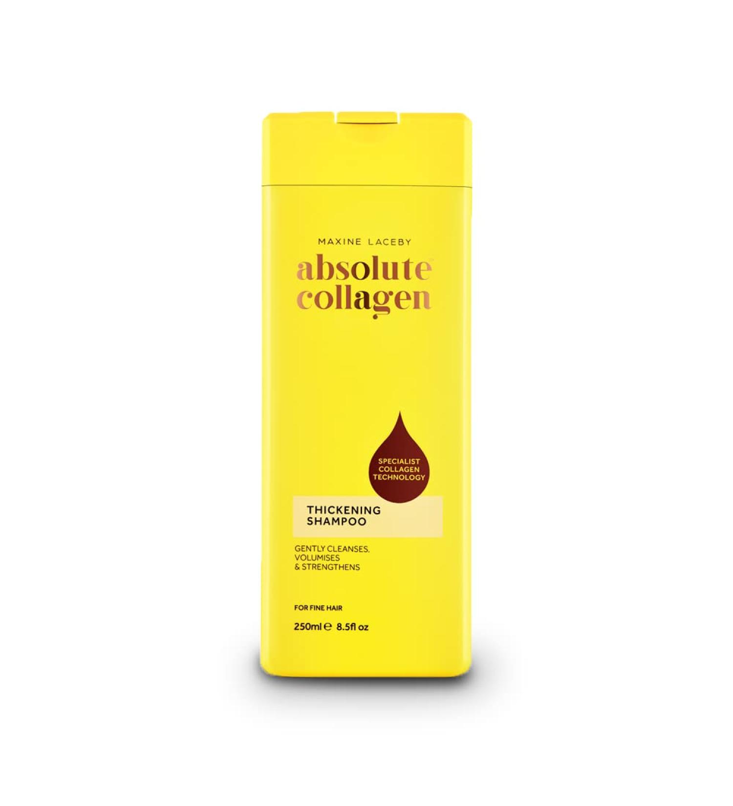 Absolute Collagen - Thickening Shampoo with Collagen Complex for Fine and Thinning Hair - Strengthens Nourishes & Restores Volume & Shine - Fights Signs of Hair Aging - Buy Online on GoSupps.com