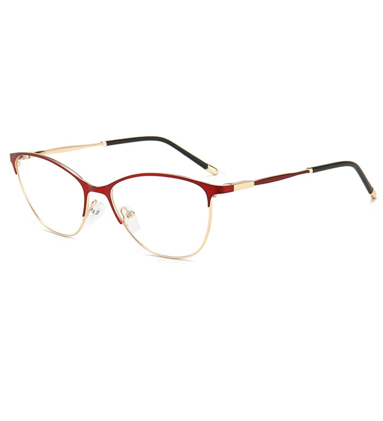 Riccie Women's Intelligent Varifocals Reading Glasses - Multi-Focus Anti-Blue Metal Frame HD Aspherical - From +1.0 to +3.0 - Buy Online on GoSupps.com