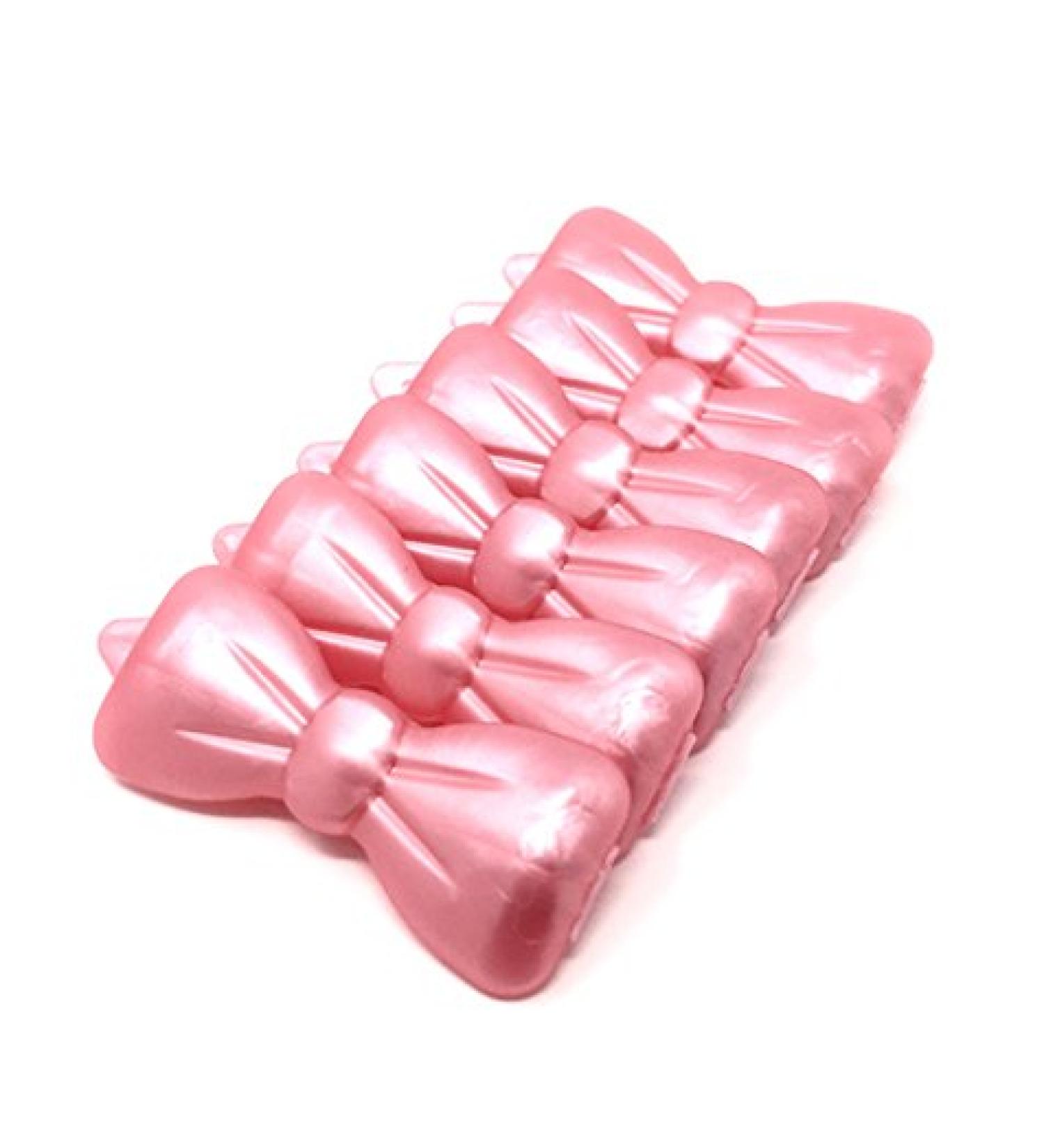 Hair Bow Hair Clip for Pets Dog Hair Clip 6 Pieces Mother of Pearl Dark Pink