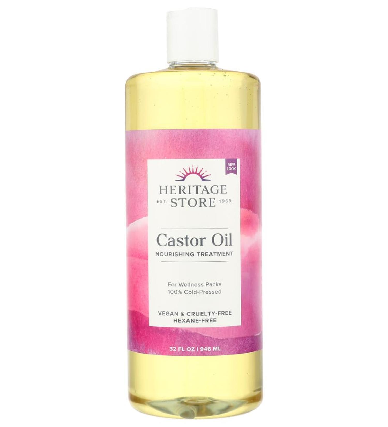 Heritage Products Castor Oil 32 Ounce - 3 per case.3 - Buy Online on GoSupps.com