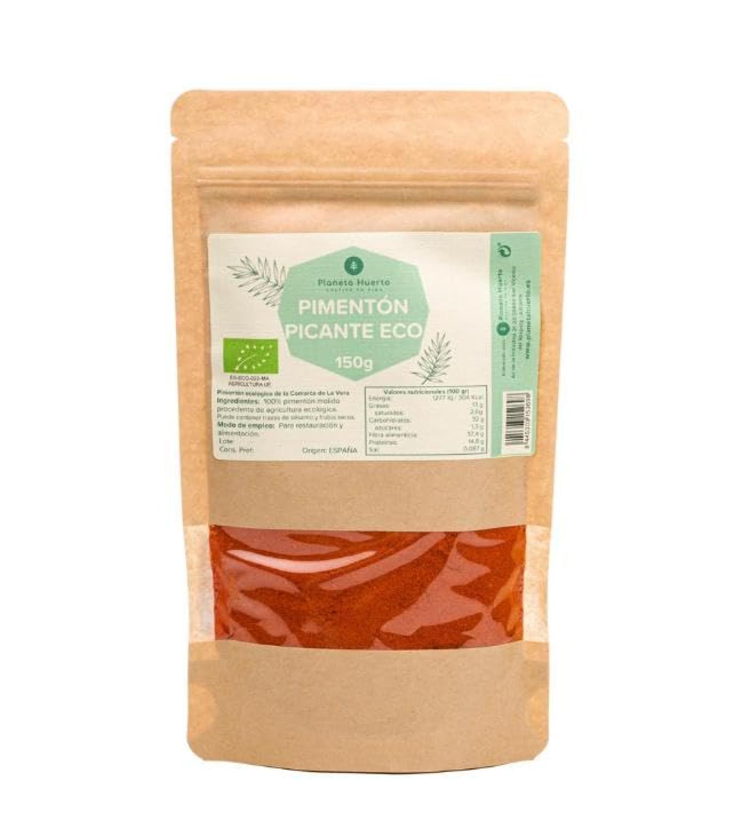  Planeta Huerto Planet Vegetable Garden | Ground Hot Chili Pepper 100% Natural and Eco-Friendly 150g | Aromatic flavorful and colorful spice for cooking all types of guisos and sauces - Buy Online on GoSupps.com