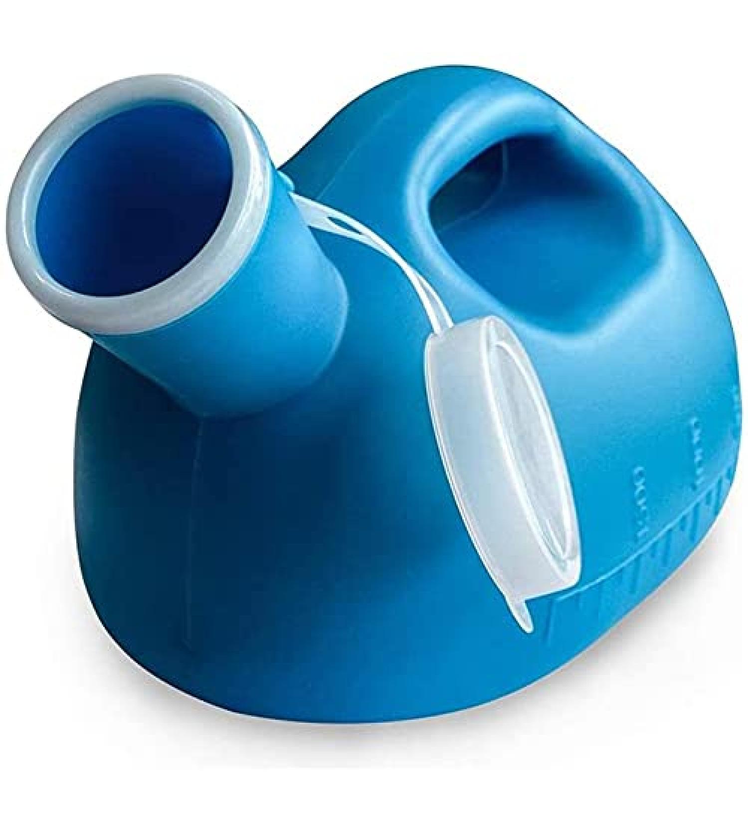 Men Urinal Portable Potty Pee Bottle Anti-Overflow Urine Collection Container/Incontinence/Seniors/Travel/Drive/Camping /2000ml (Color : Blue) - Buy Online on GoSupps.com