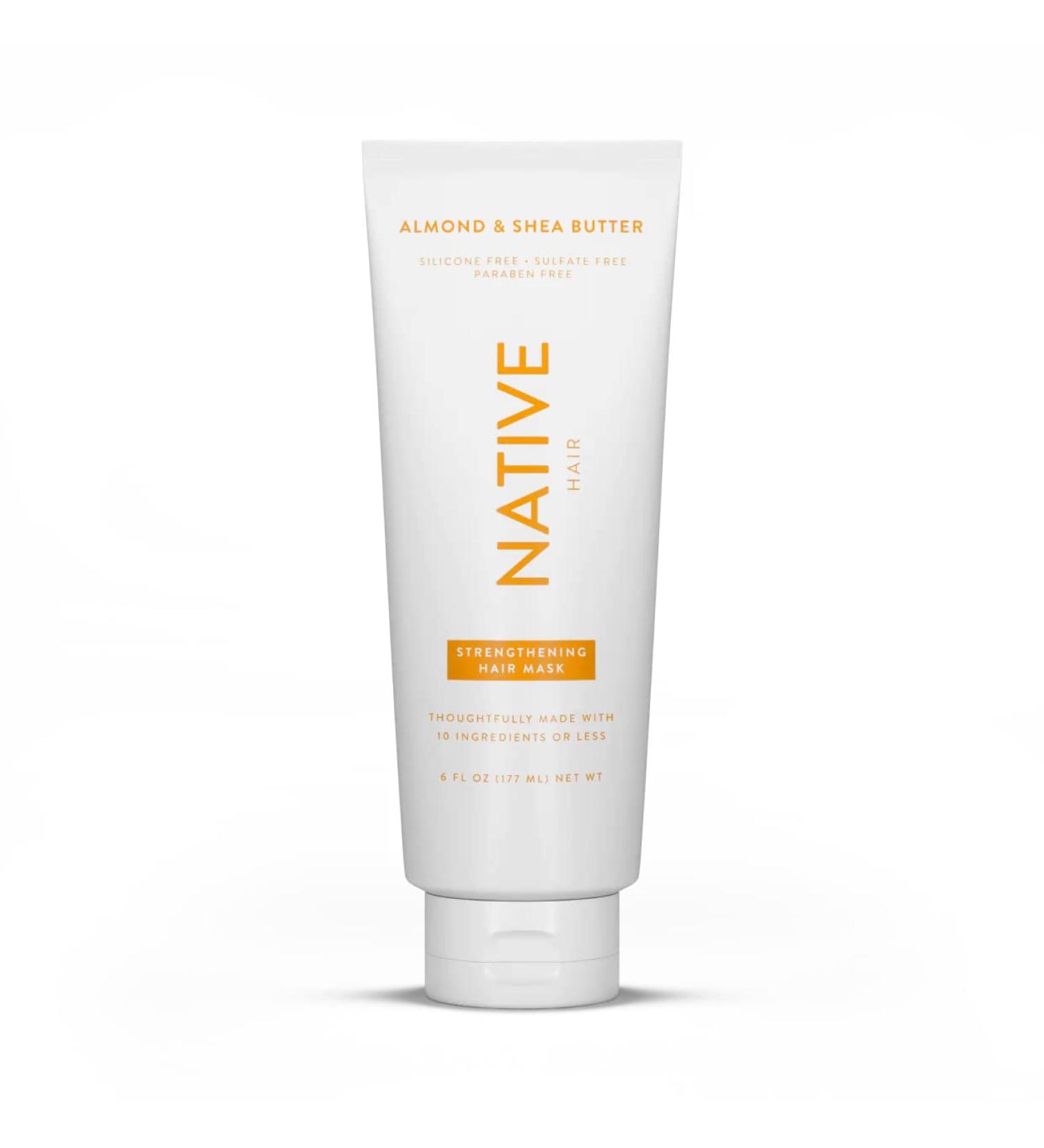 Native Almond & Shea Butter Deep Conditioner - Strengthening Hair Mask 6 fl oz - Sulfate, Paraben, and Silicone Free - Buy Online on GoSupps.com