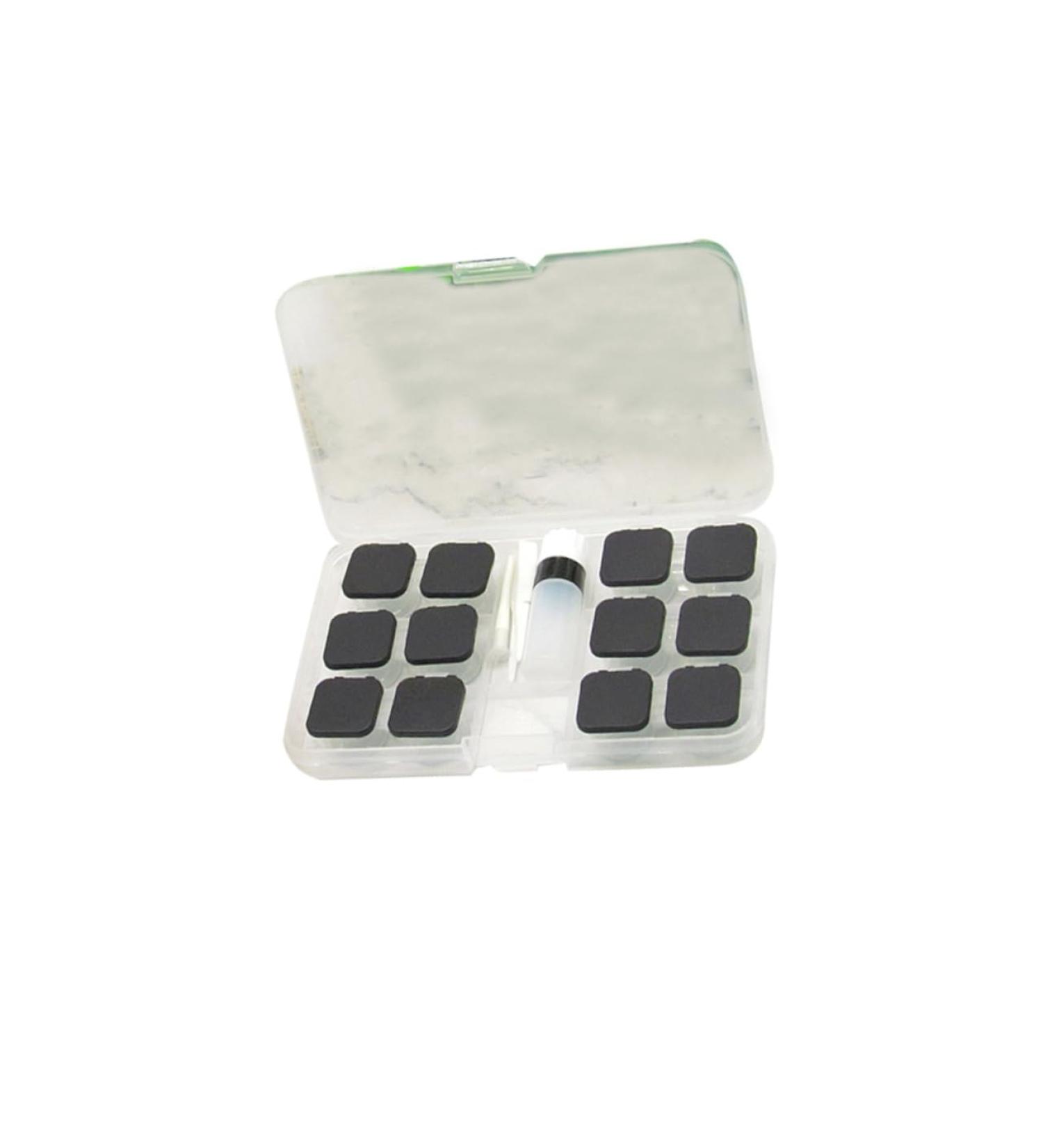 JECOMPRIS Black Contact Lens Case with Tweezers Portable Mussel Shell Design Perfect for Travel | 15.8x9.5cm Lens Care Container - Buy Online on GoSupps.com