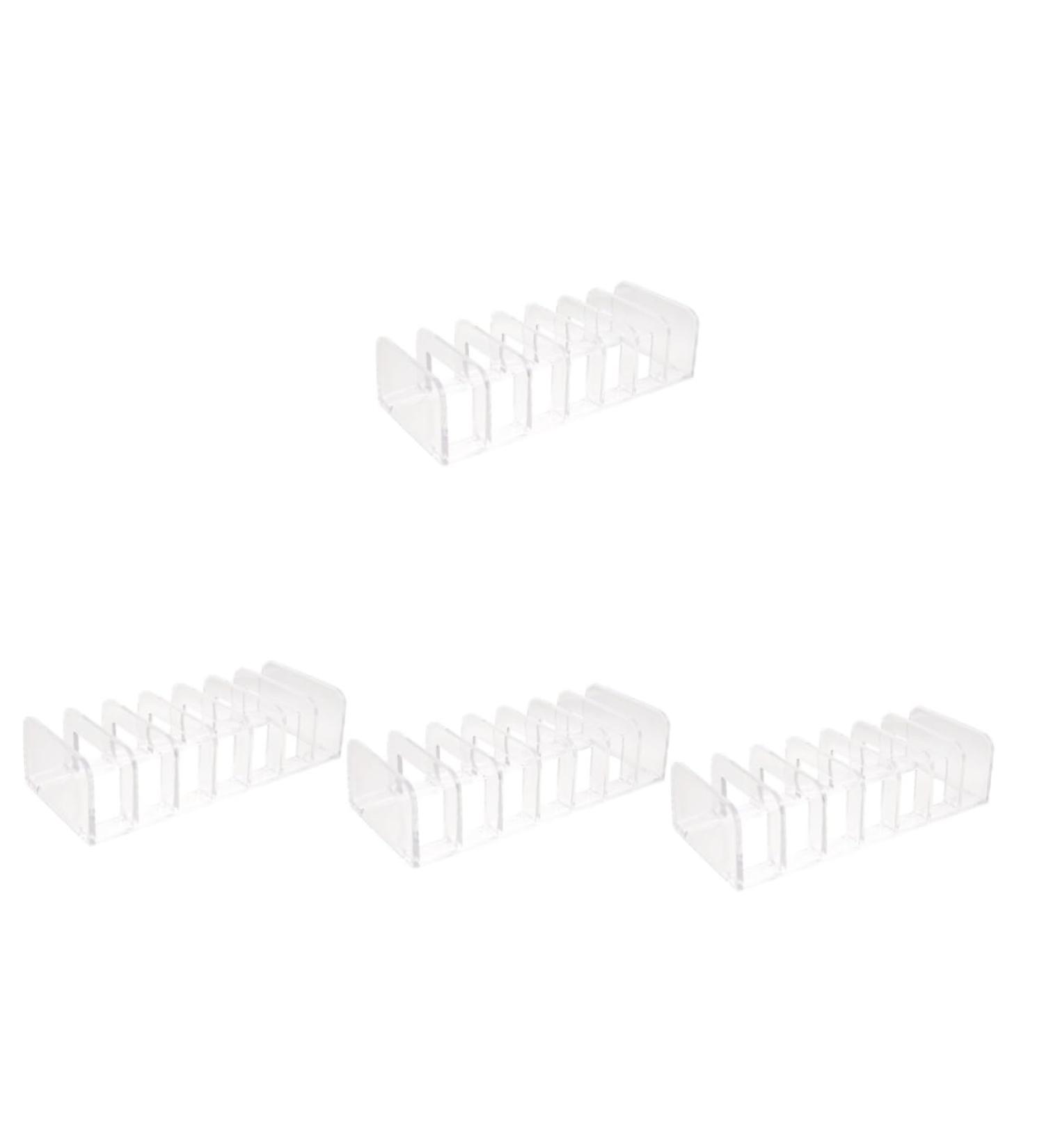 FOMIYES 4pcs Eye Shadow Storage Box Makeup Storage Case Vanity Organizers and Storage Transparent Case Grid - Buy Online on GoSupps.com