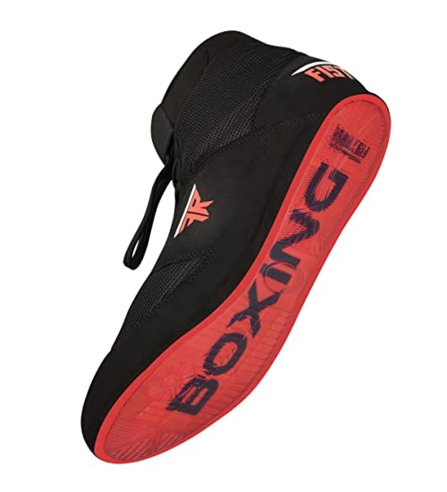 FISTRAGE Leather Kick Boxing Shoes - Unisex Pro Training Boots | Black Lightweight Shoes for Adults & Youth - Size 10.5 Women/9 Men - Buy Online on GoSupps.com