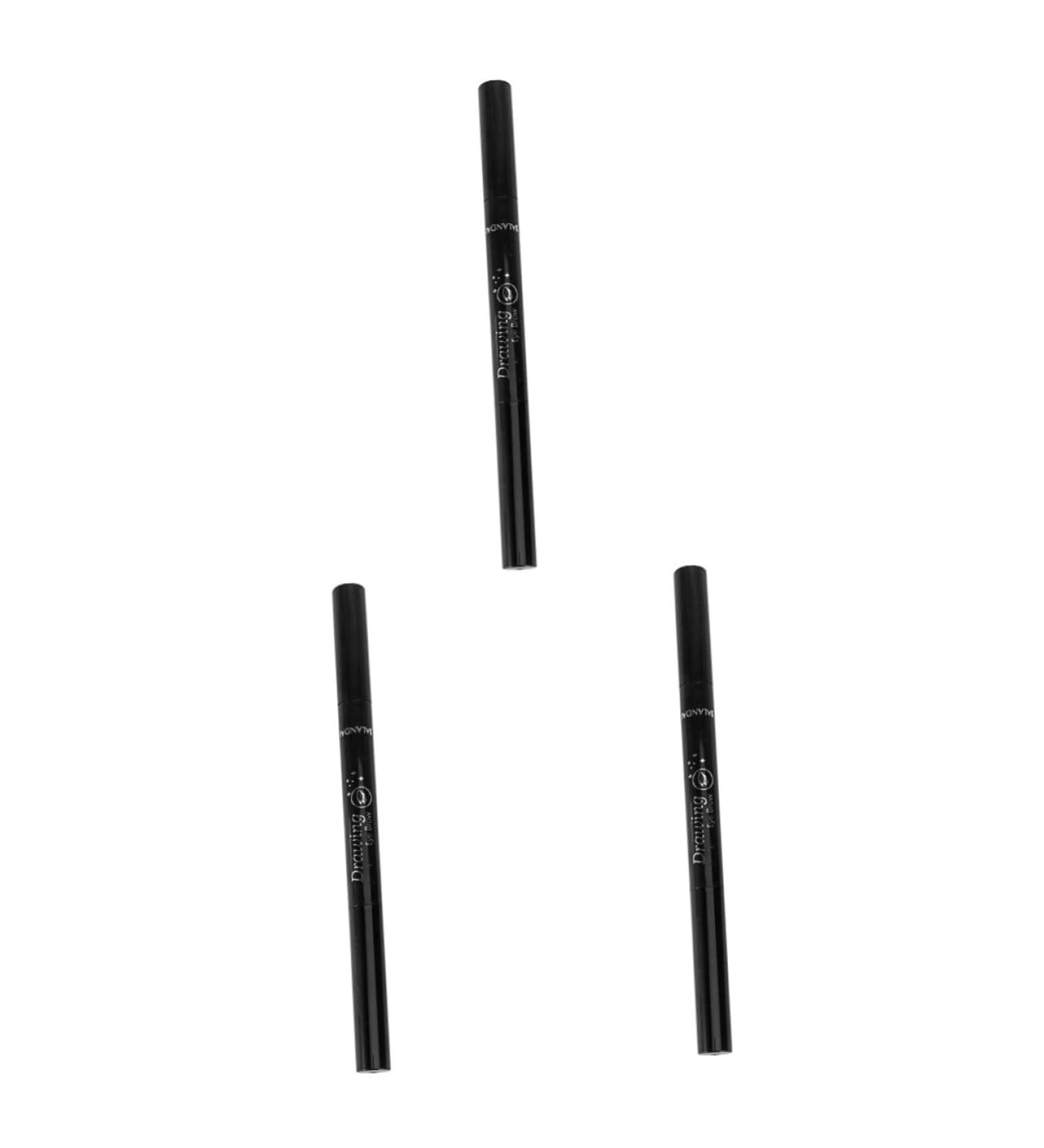 PLAFOPE 3pcs Brow Pen Brow Pencil Eyebrow Pencils Chocolate Eyebrow Pencil Brush - Buy Online on GoSupps.com