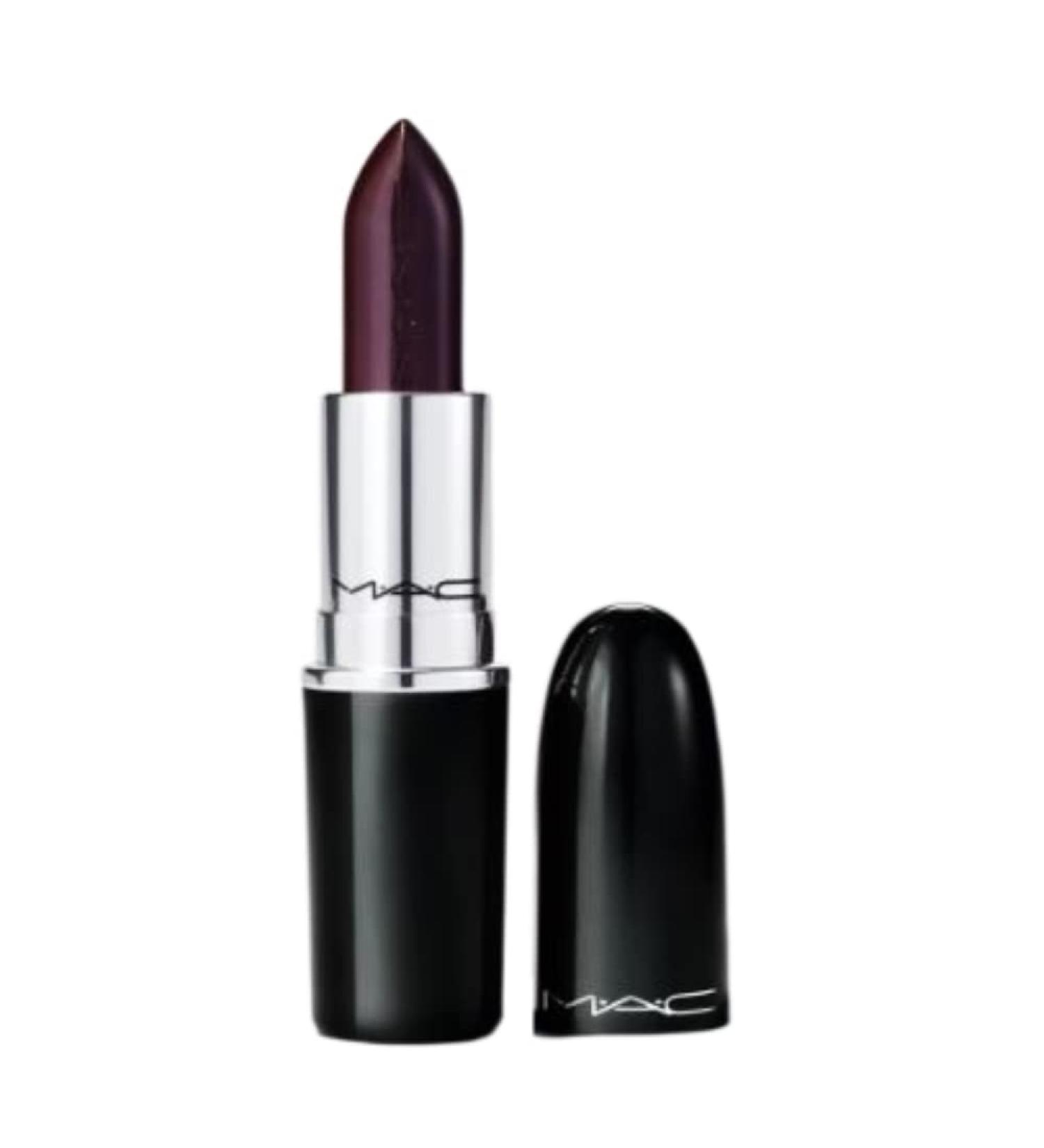 MAC Lustreglass Sheer Shine Lipstick - 550 Succumb To Plum (Deep Cool Purple)