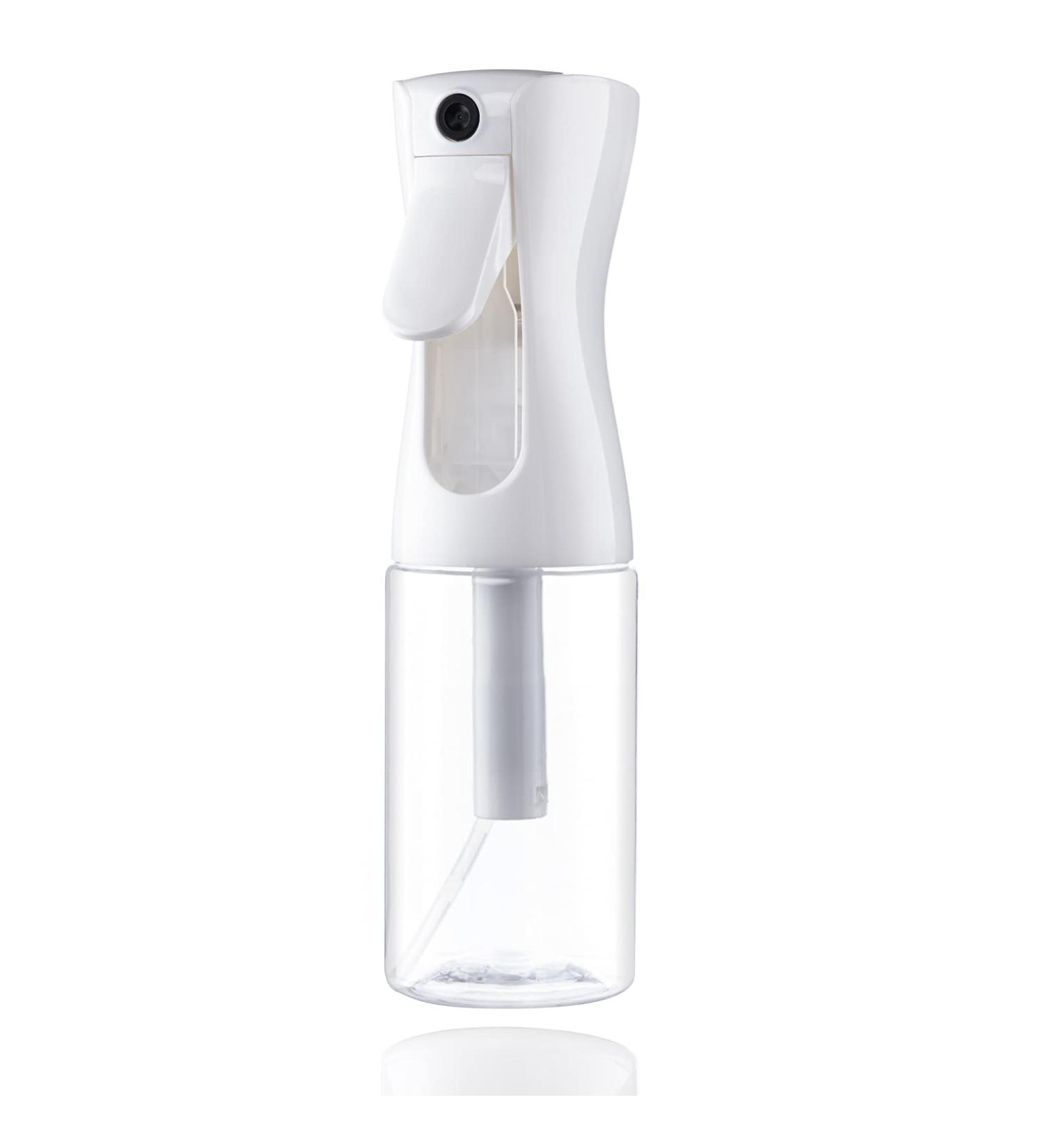 Hair Spray Misting Bottle 6.8 oz Refillable Fine Mist Sprayer - Ultra Fine Continuous Water Mister for Salon, Gardening, Plants & Skin Care - Clear White - Buy Online on GoSupps.com