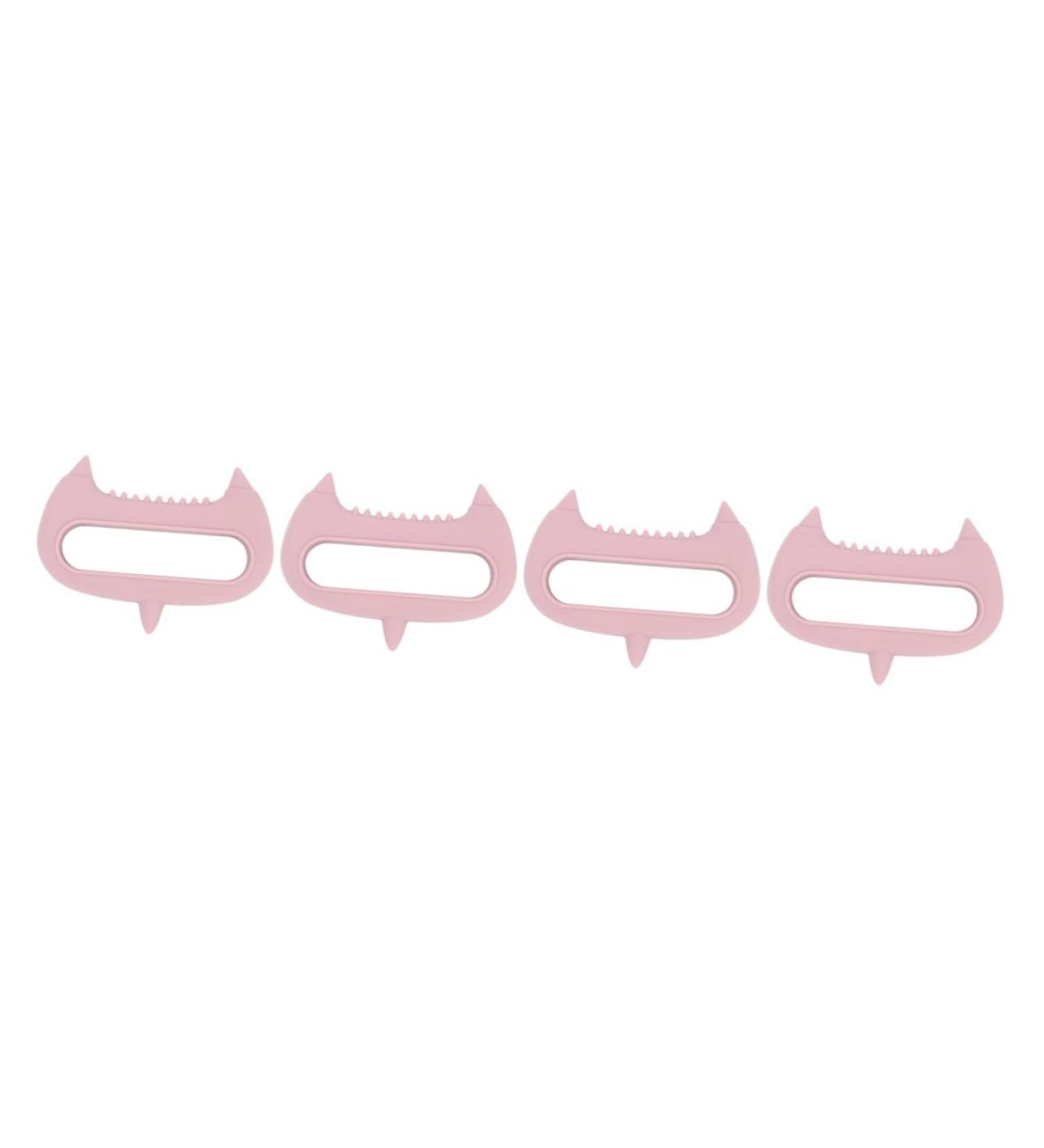 Magiclulu 4-Piece Acupuncture & Hand Massager Set | Stress Relief & Scalp Care Tools | Silicone Massage Tools in Pink - Buy Online on GoSupps.com