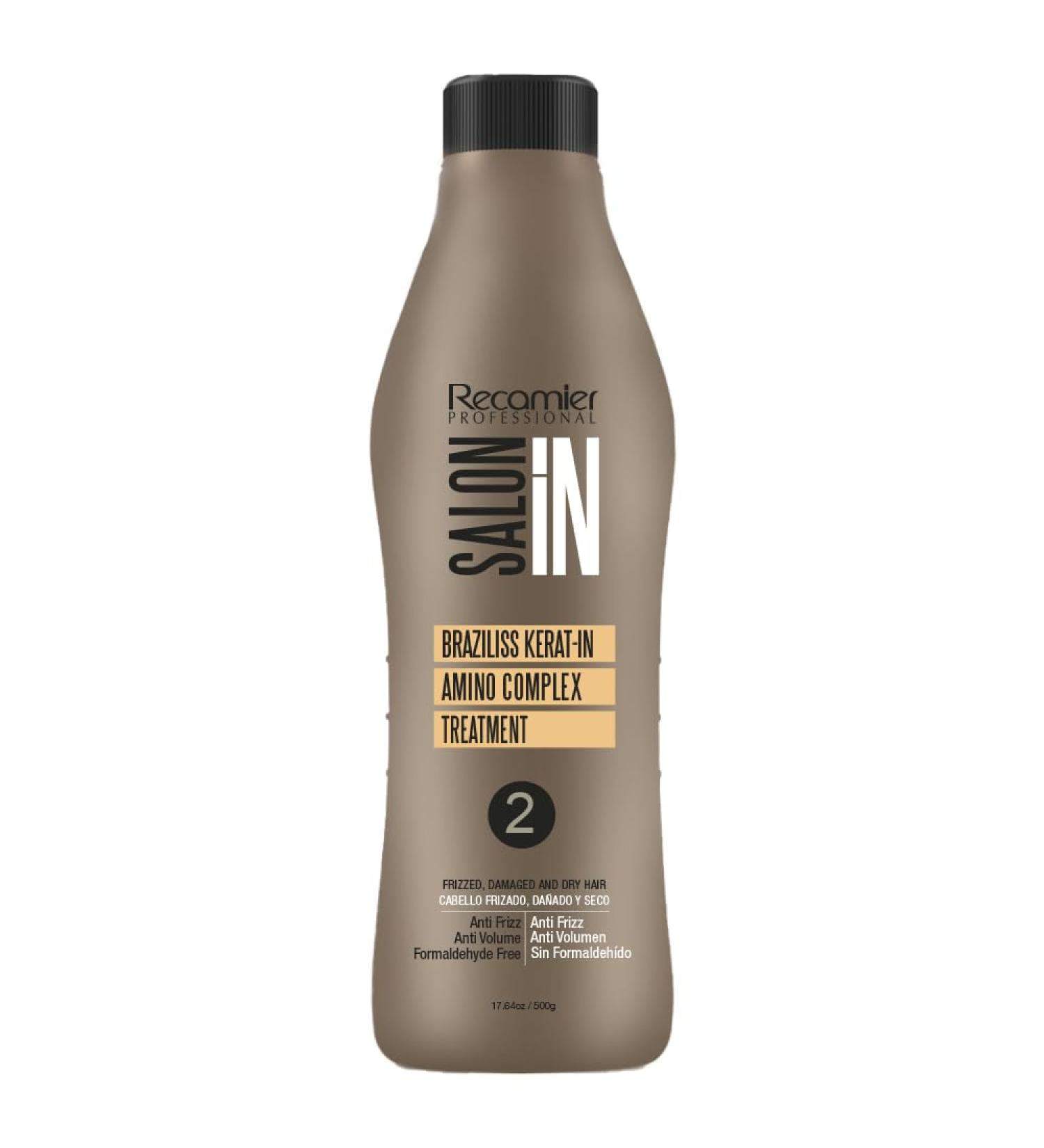 RECAMIER Professional Salon Braziliss Kerat-in Amino Complex Hair Treatment Step 2 - 17.64 oz | International Shipping Available - Buy Online on GoSupps.com