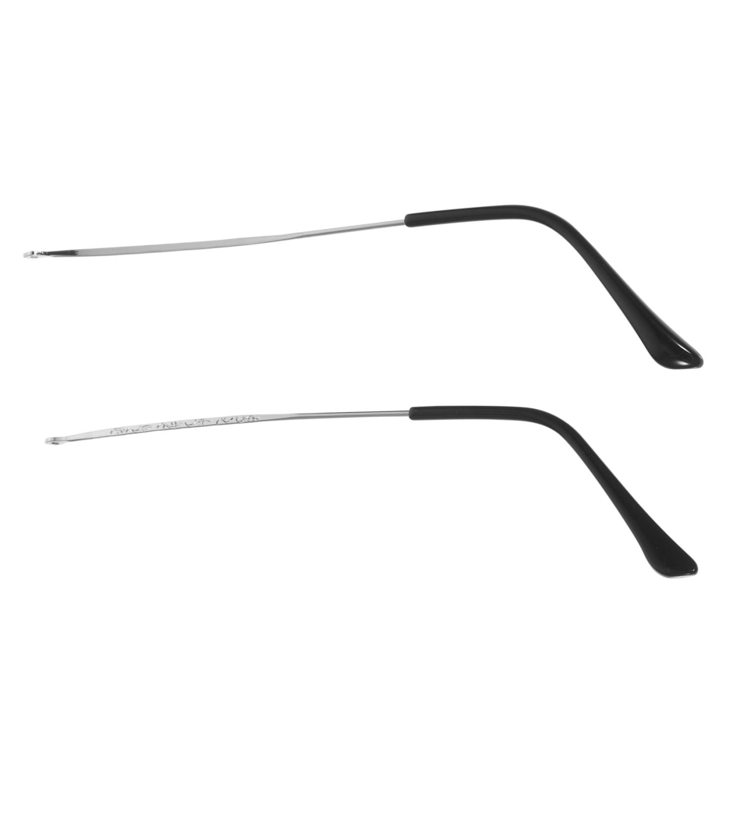 Goohochy Non-Slip Glasses Tips - Repair & Replace Glass Frame Arms & Hinges | Durable Metal Silter Silver (14.00x0.40cm) for International Shipping - Buy Online on GoSupps.com