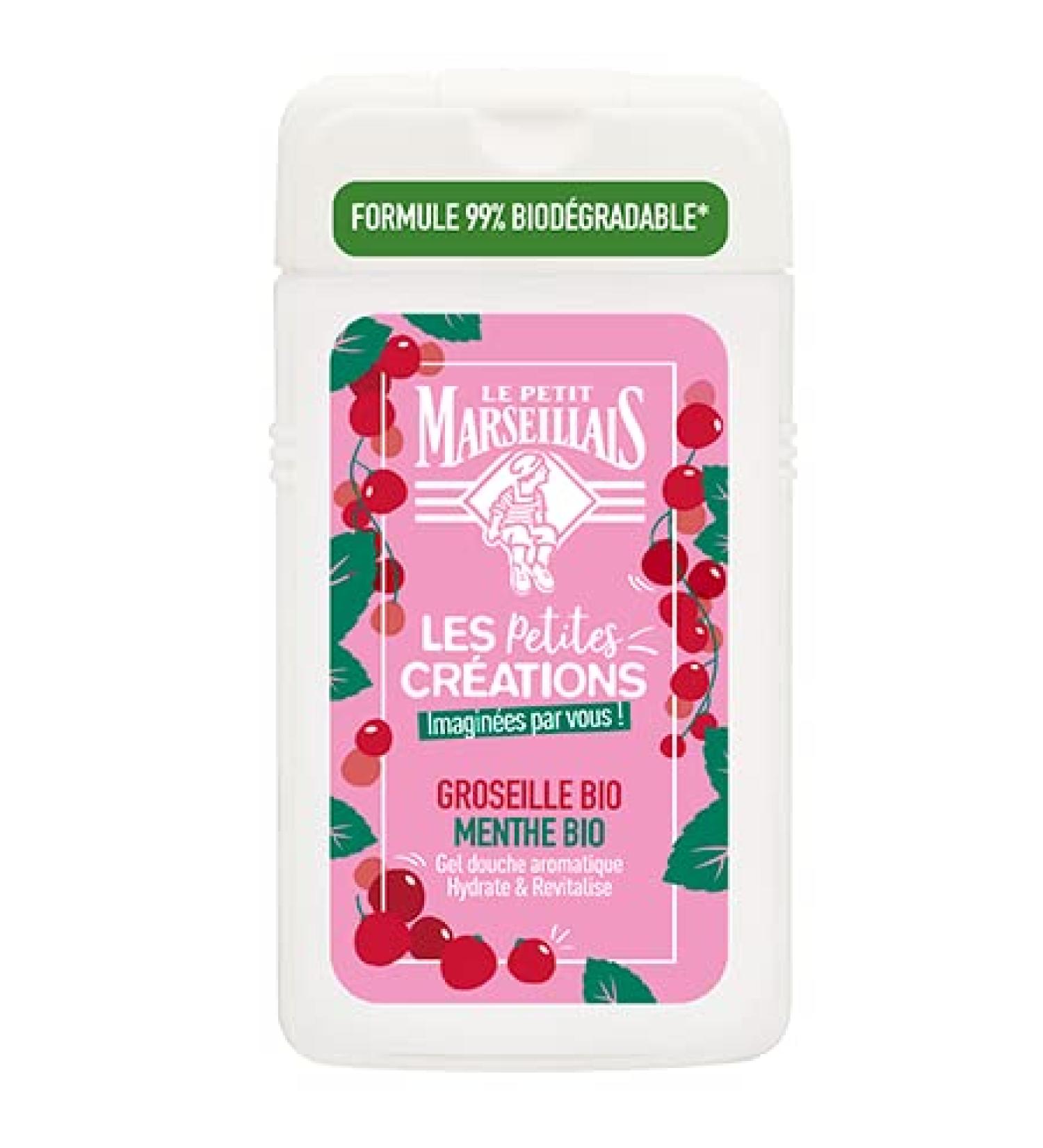 Le Petit Marseillais Les Petites Cr ations Aromatic Shower Gel Organic Currant and Organic Mint 250ml