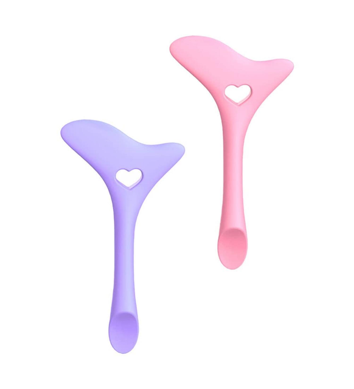 Healeved 2 Pcs Eyeliner Eyeshadow Silicone Molds Mask Applicators Make up Tools for Eyes Eyelash Miss Spoon - Buy Online on GoSupps.com