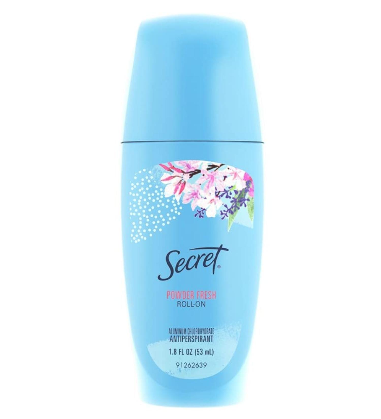Secret Deodorant Powder Fresh 1.8 Ounce Roll-On (53ml) (Pack of 3)