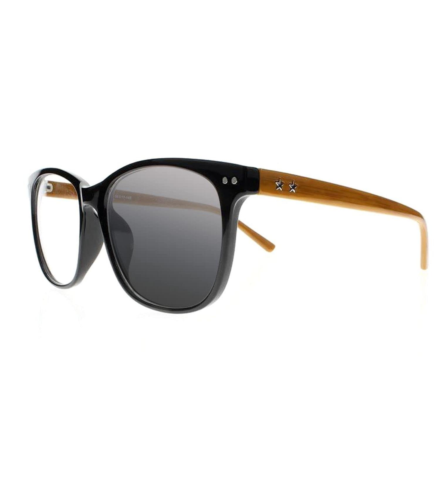 Multifocal Progressive Oversized Reading Glasses for Women - Stars Pattern UV400 Photochromic 2.5x - Black & Yellow - Buy Online on GoSupps.com