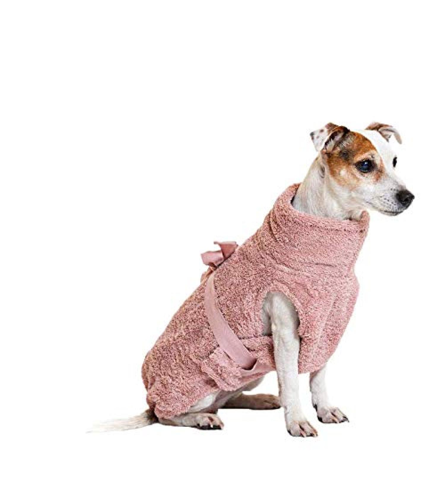 Buy Lills Dog Wadder - 100% Organic Cotton Bathrobe for Dogs | Extra Absorbent Pinkberry (3XS: 35 cm) - Buy Online on GoSupps.com