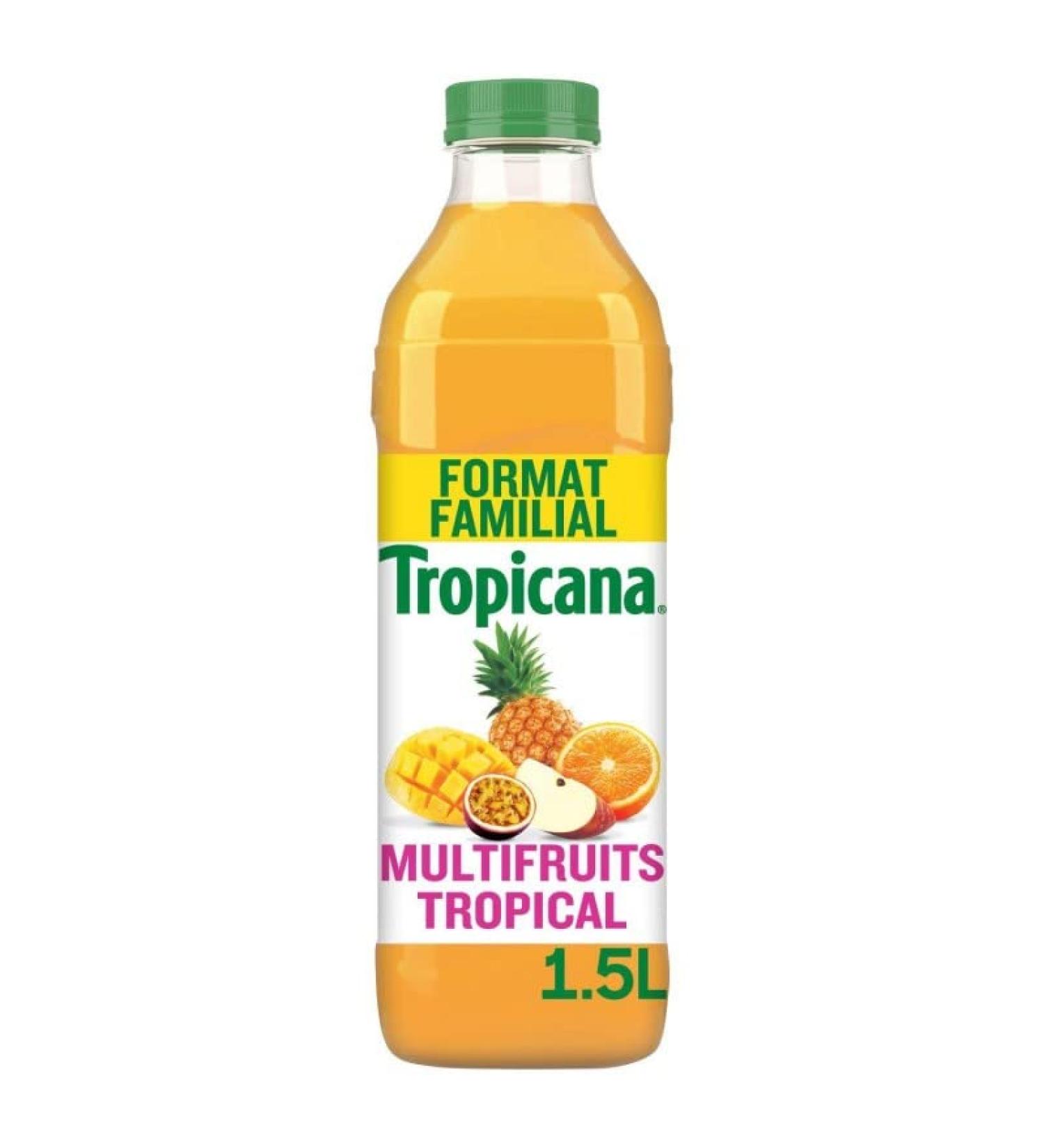 TROPICANA Drinks - Multifruit Tropical Pet 1.5L - Pack of 4  - Buy Online on GoSupps.com