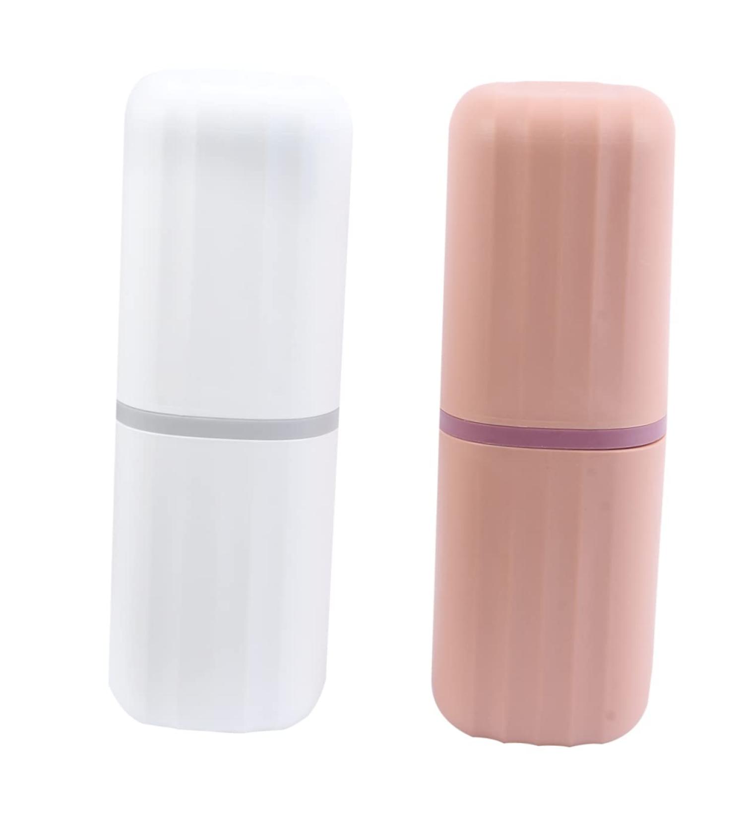Beaupretty 2-Piece Travel Wash Cup & Toothbrush Container Set | Bathroom Supplies for International Shipping - Buy Online on GoSupps.com