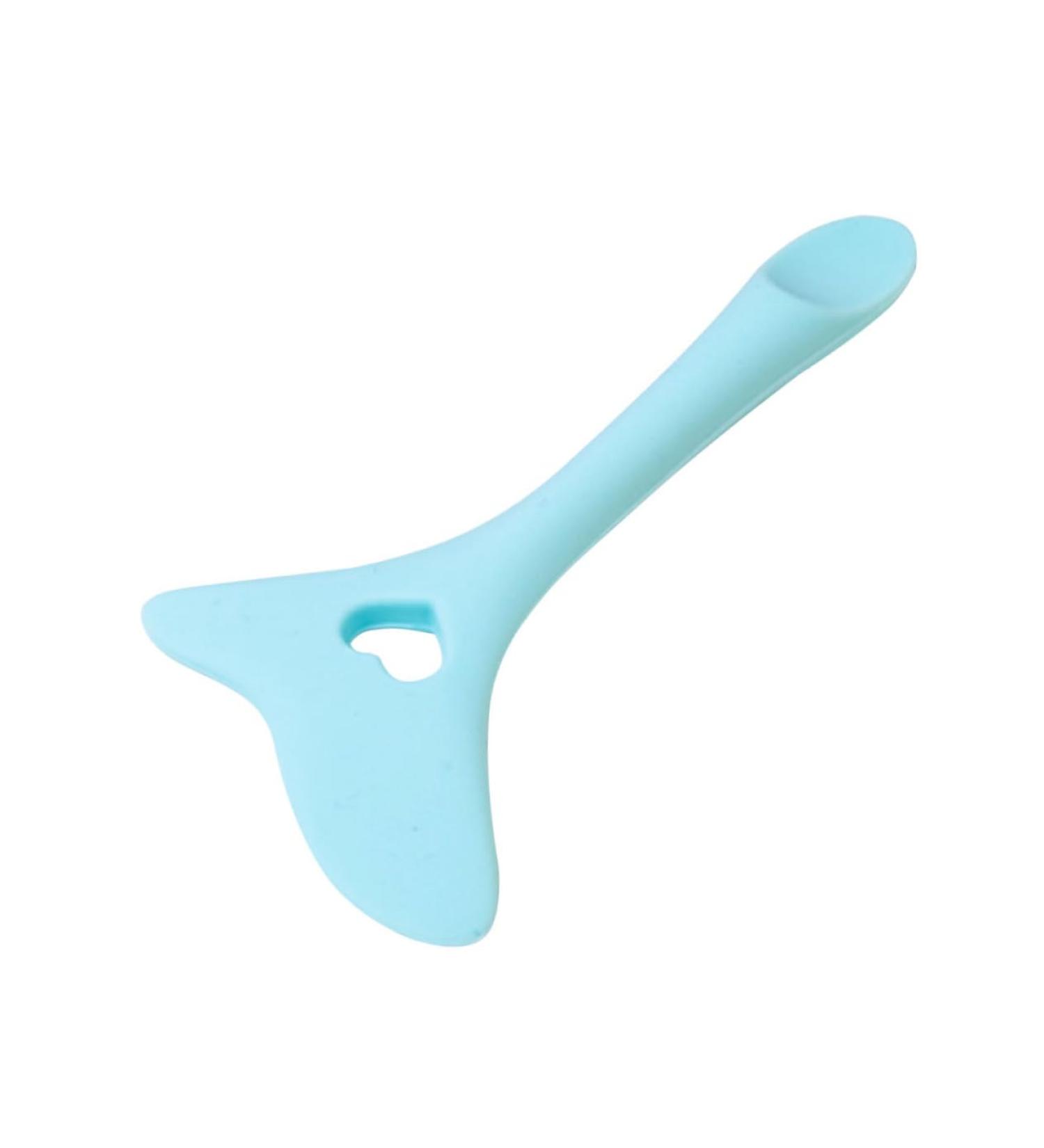 Angoily Eyeliner Aid Silicone Molds Eyeshadow Multipurpose Tool Eyeliner Applicator Tool Eyelash Spoon 11.7X5.9CM Blue - Buy Online on GoSupps.com