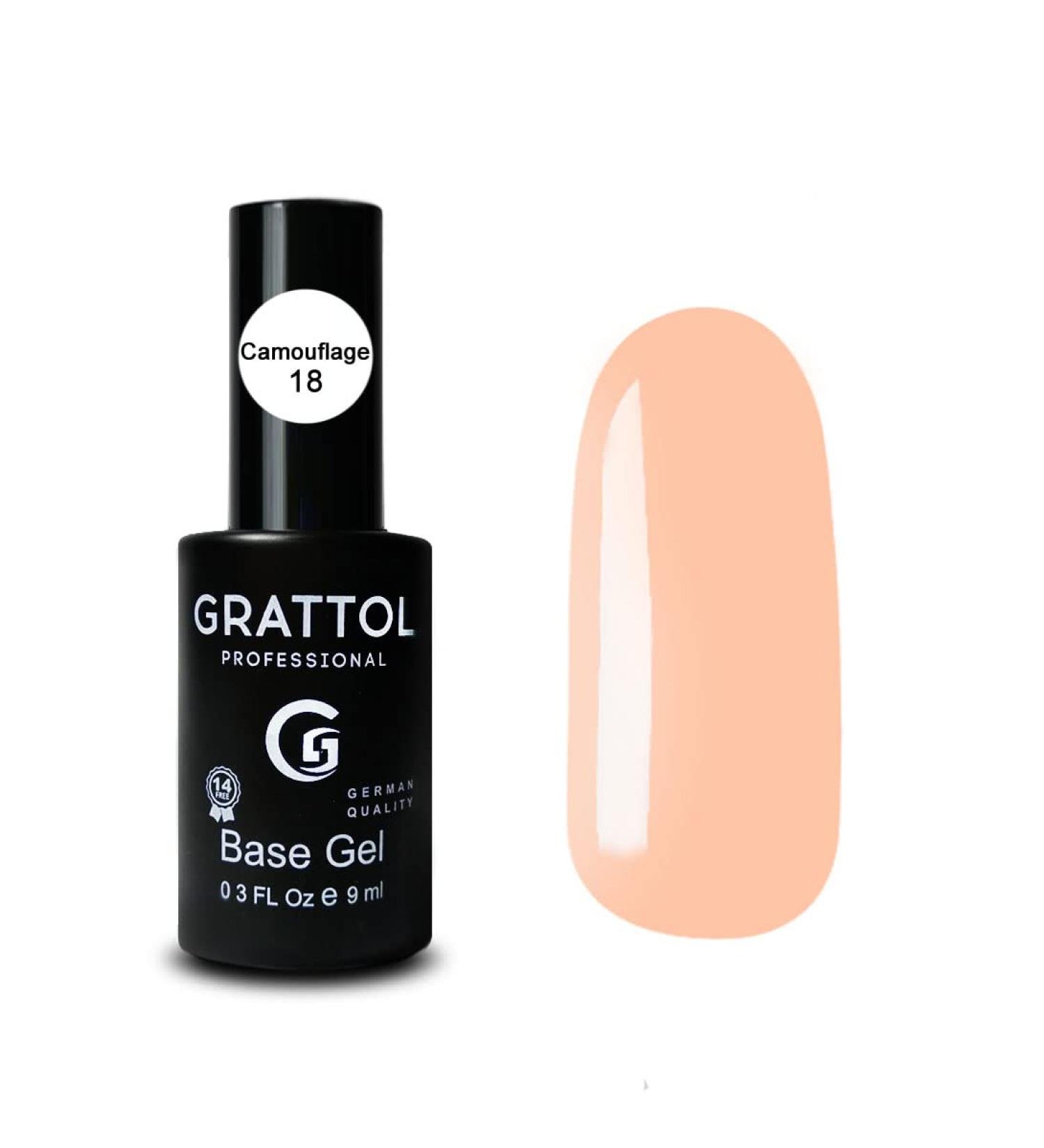 Grattol rubber base camouflage 18 9 ml