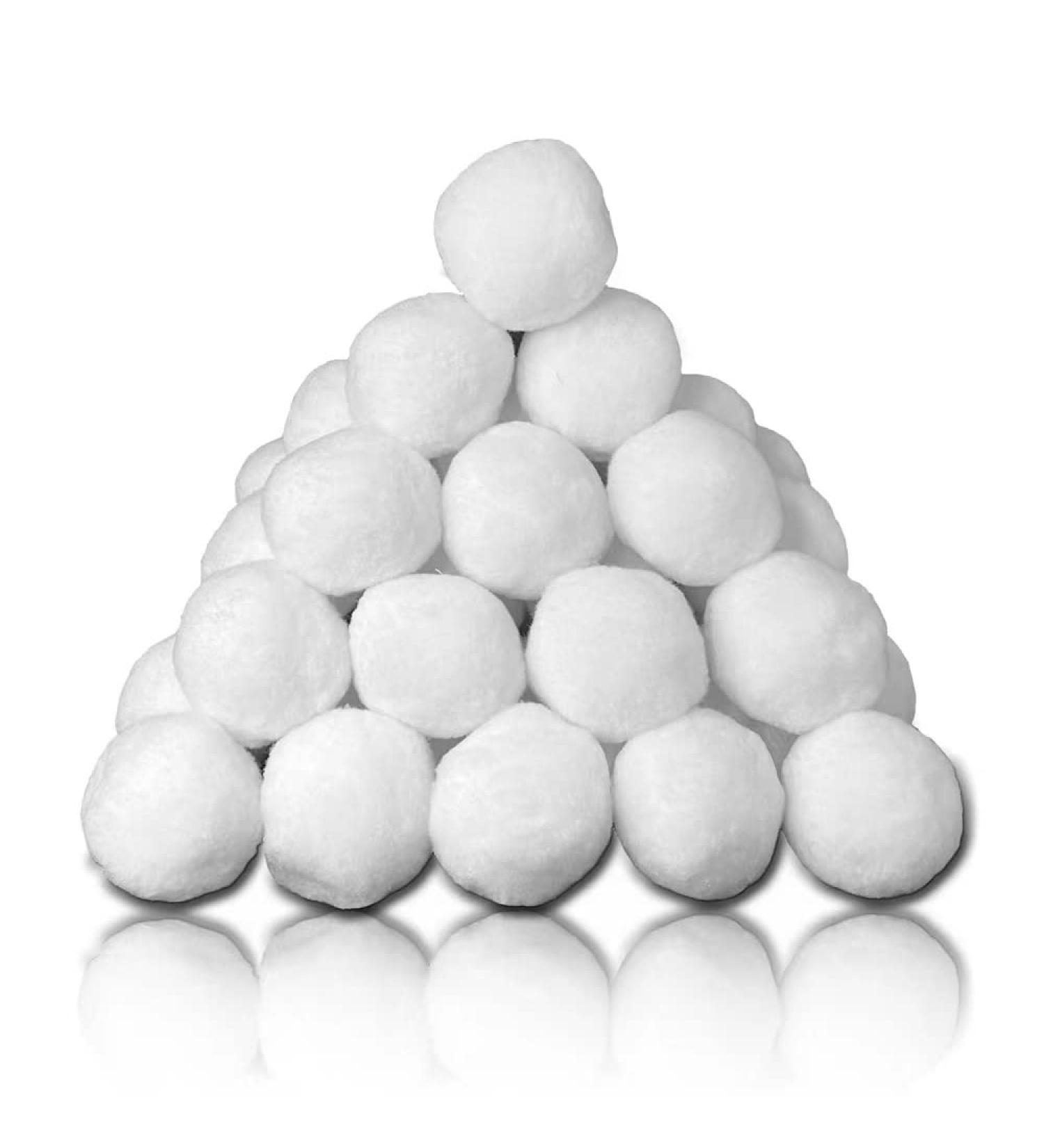 Supoice 50 Pack 3 Inch Large Snow Balls for Kids - Christmas & Winter Holiday Fake Snow Toys for Indoor Outdoor Snow Fight Game - Buy Online on GoSupps.com