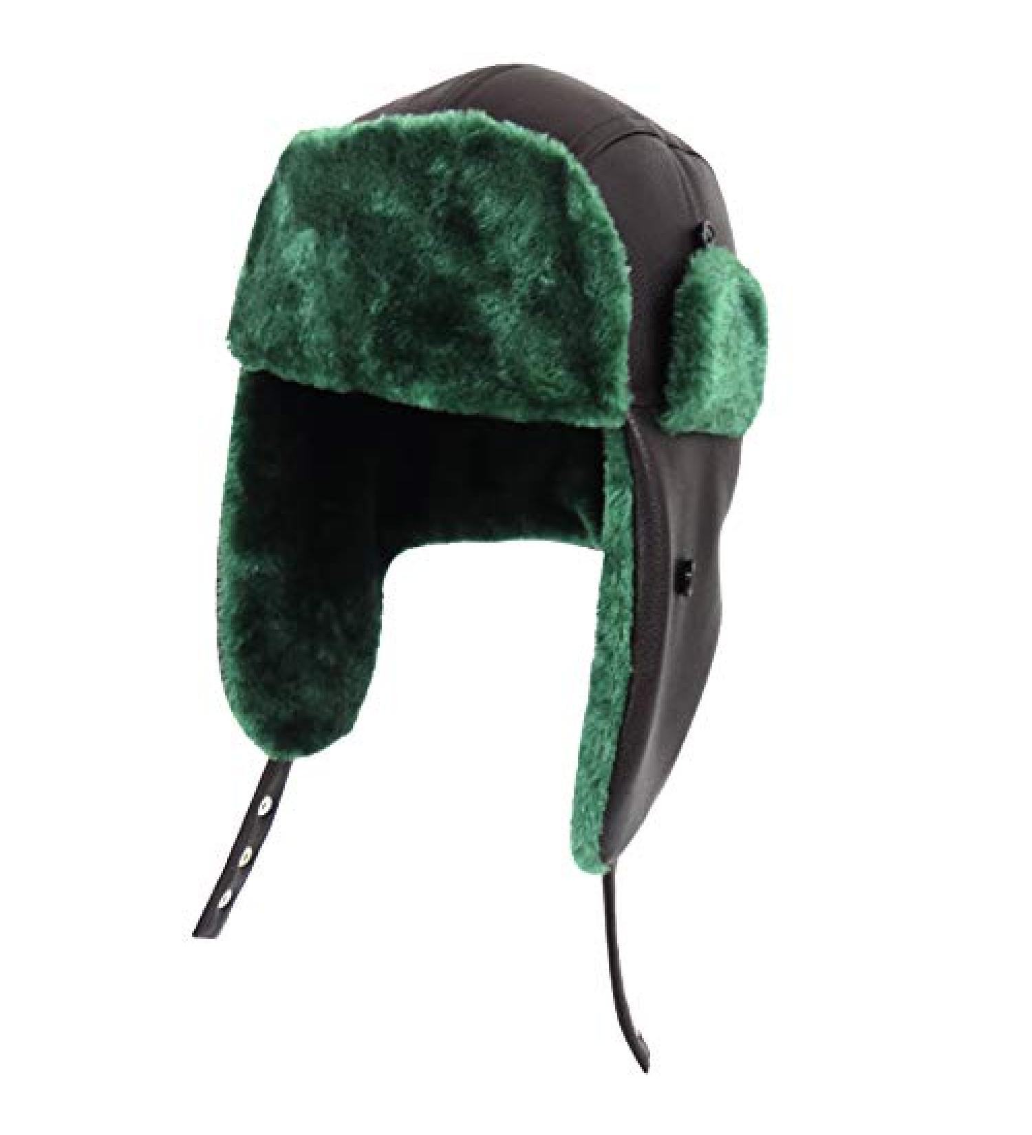 National Lampoon's Christmas Vacation Cousin Eddie Winter Trapper Hat - Black Faux Fur Hat with Ear Flap for Men and Women - Buy Online on GoSupps.com