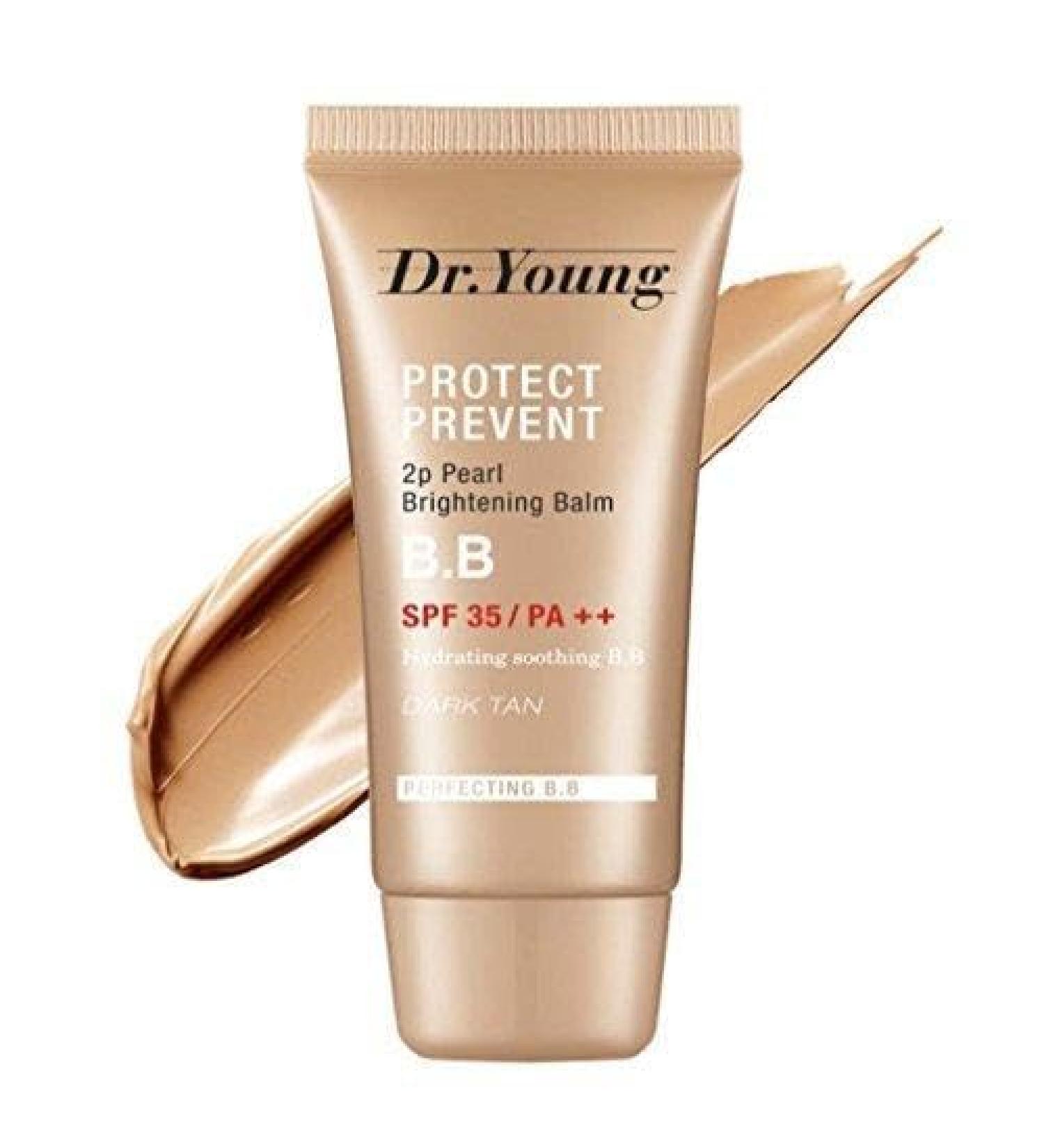 Dr. Young Protect Prevent Care 2p Pearl Brightening Balm SPF35 PA++ 30ml - Dark Tan Color - For Healthy Glow Skin