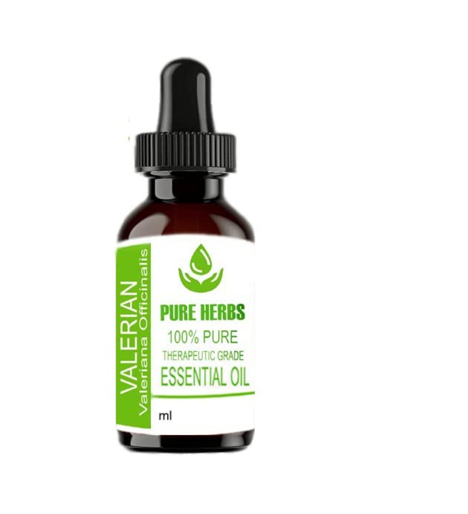 Pure Herbs Valerian Essential Oil 15ml - Natural Sleep Aid | Valeriana Officinalis for Relaxation & Stress Relief - International Shipping Available - Buy Online on GoSupps.com