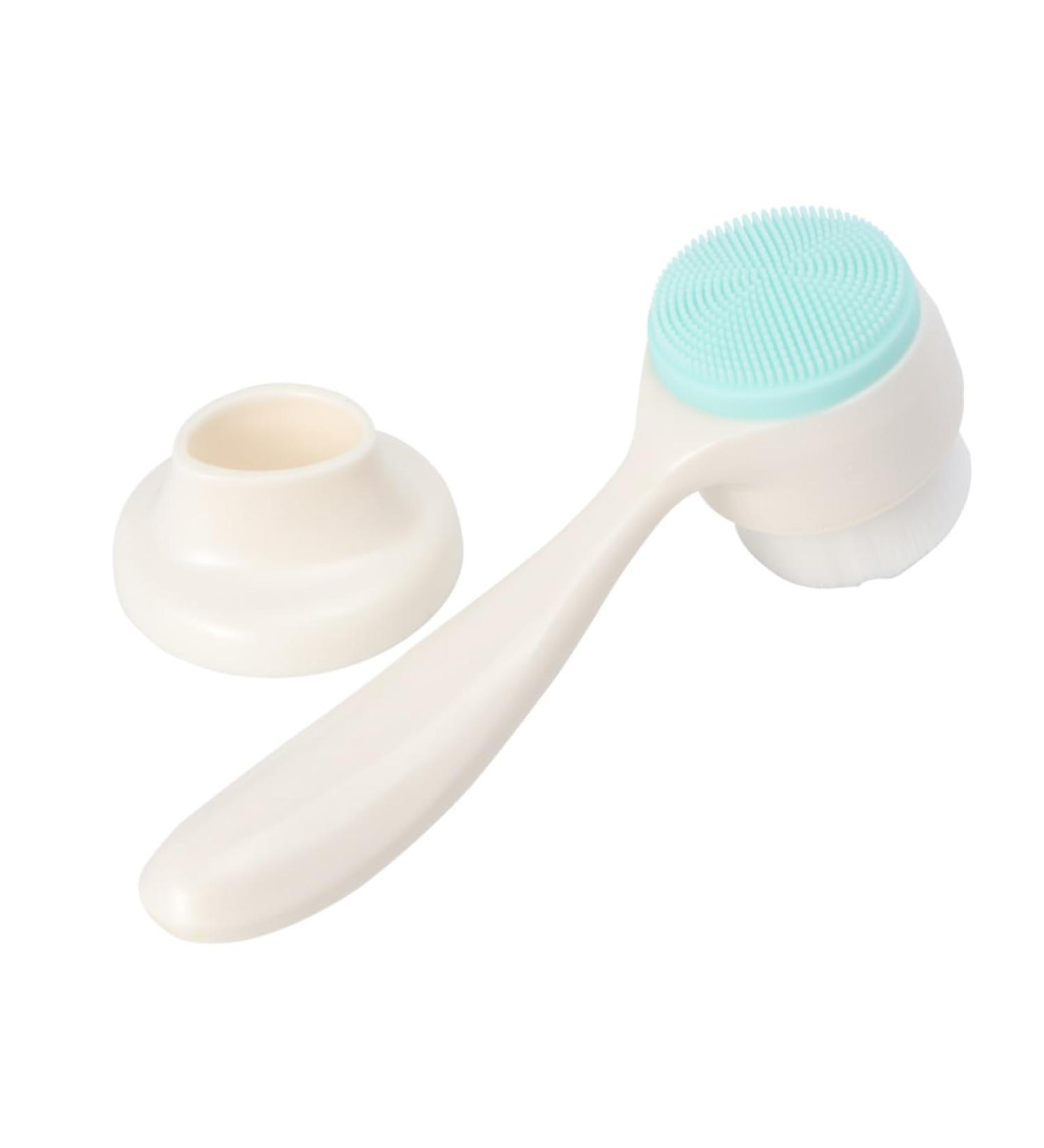 Gogogmee 1pc Face Brush Face Washing Brush Portable Facial Scrubber Makeup Remover Brush Face Exfoliating Brush Synthetic Brush Manual Skin Cleaner Facial Cleaning Skin Care Tool Abs White - Buy Online on GoSupps.com