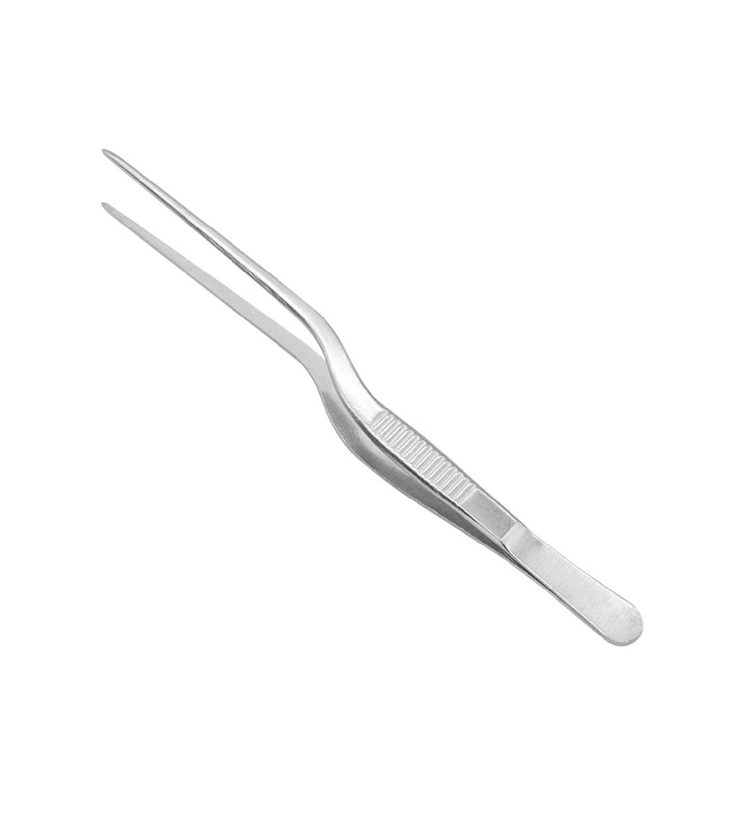 Asukohu Professional Stainless Steel Medical Tweezers Ear-Pick Tool Bending Tweezers for Ear Cleaning and Care Bend Tweezers - Buy Online on GoSupps.com