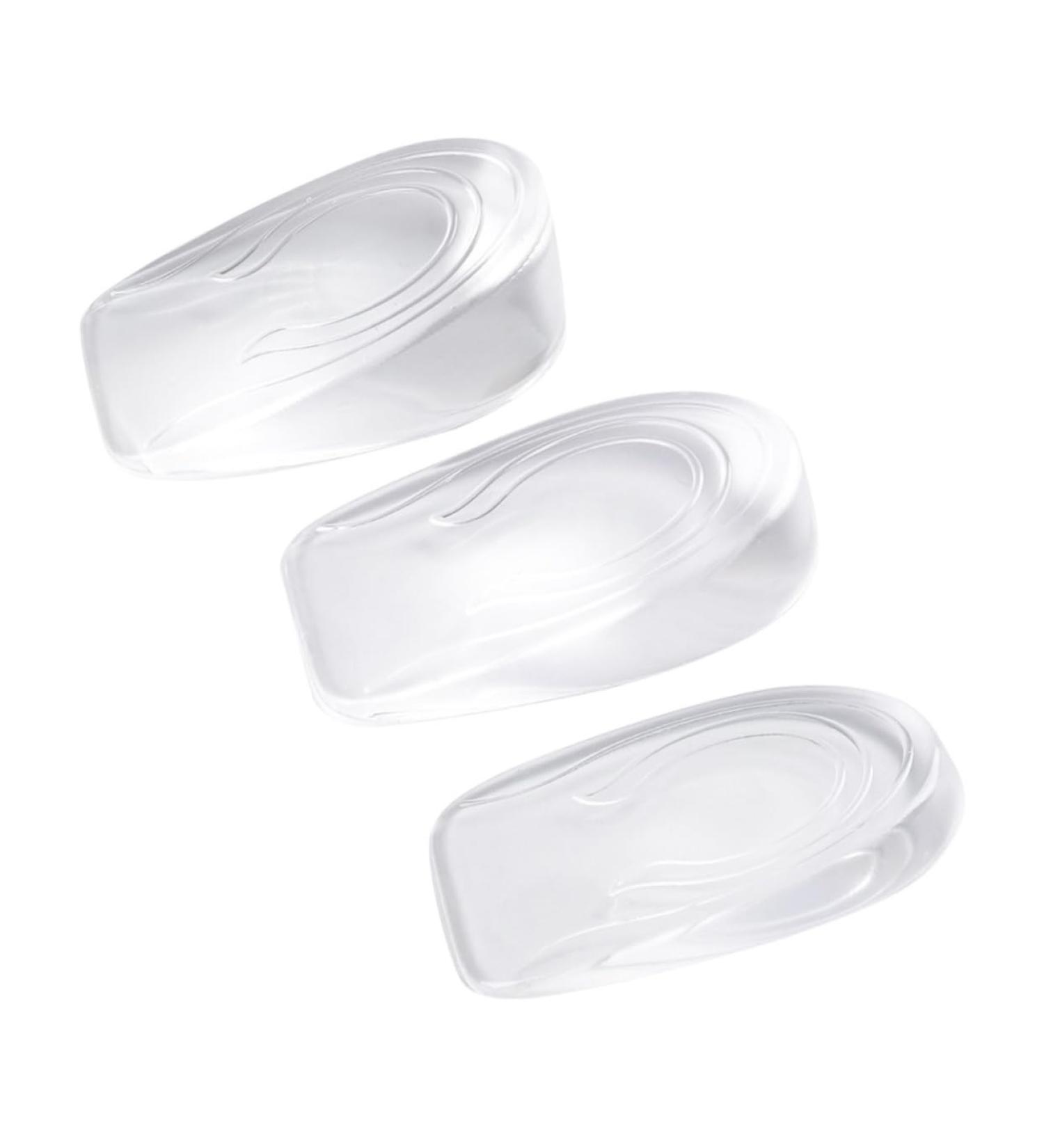 FRCOLOR Height Increase Shoe Inserts - 3 Pairs Silicone Gel Heel Lift Insoles for Men & Women - Comfortable & Ventilated Elevator Shoe Pads - Buy Online on GoSupps.com