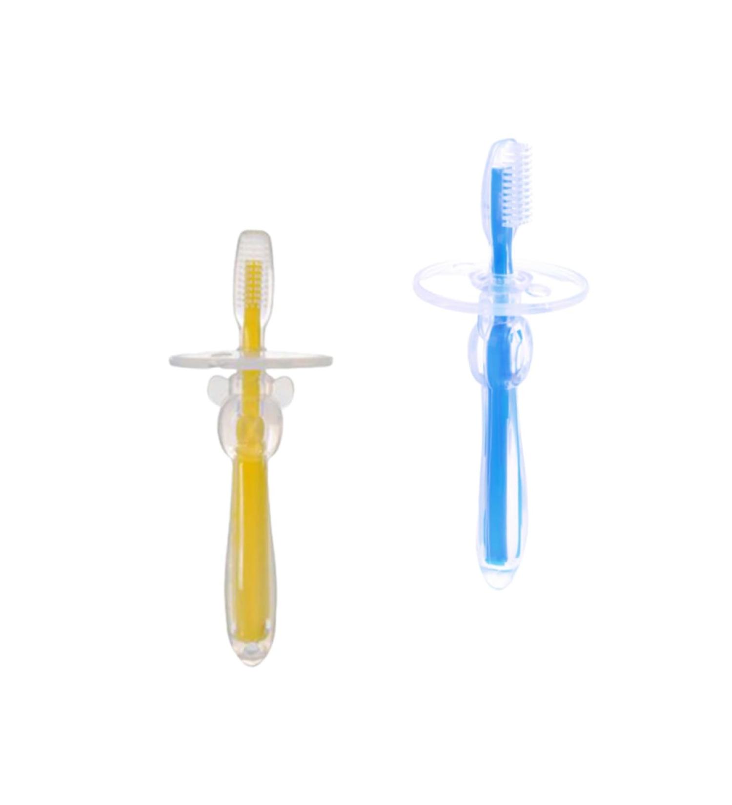 iPetBoom 2-Pack Infant Baby Finger Toothbrush - Ideal for Infant Oral Care & Milk Teeth Training | Safe Toddler Toothbrushes & Baby Accessories - Buy Online on GoSupps.com