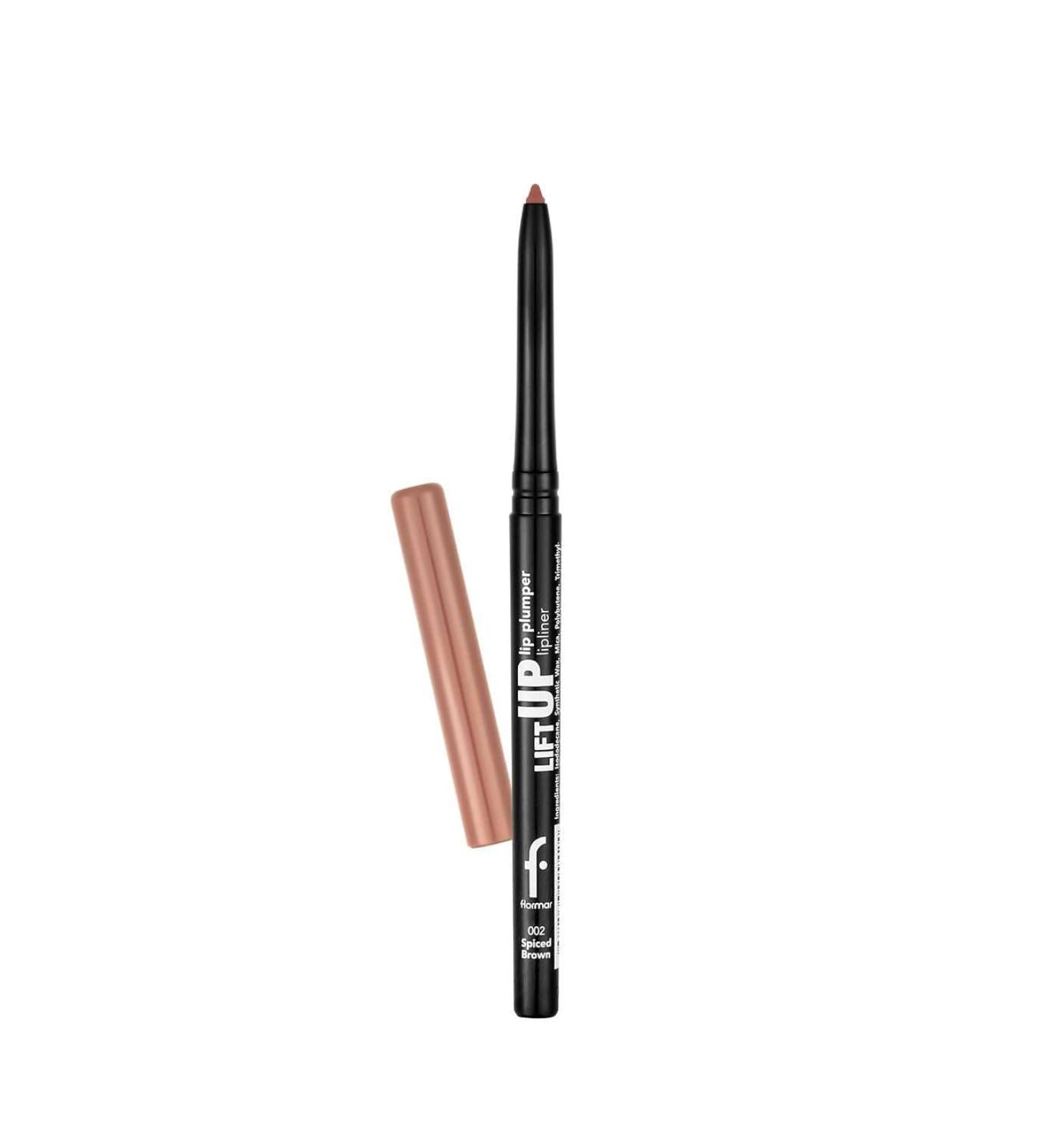Flormar Lift Up Lip Plumper Lip Liner 002 Spiced Brown Crayon l vres repulpant longue tenue avec fini mat - Buy Online on GoSupps.com