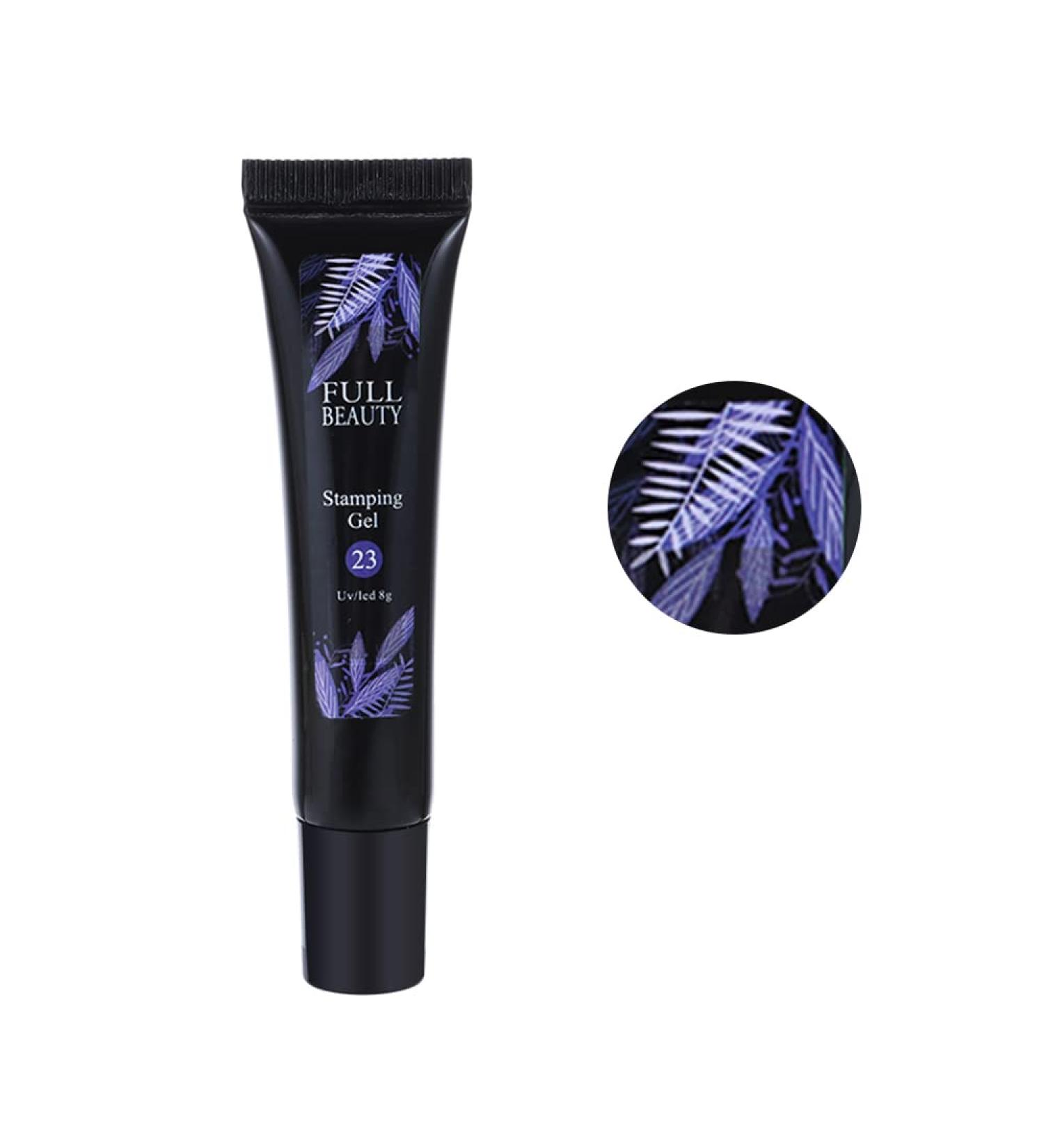 8ml Soak Off Print Gel Steel DIY Manicure Yellow Fluorescent Stamping Gel Template Transfer(23) - Buy Online on GoSupps.com