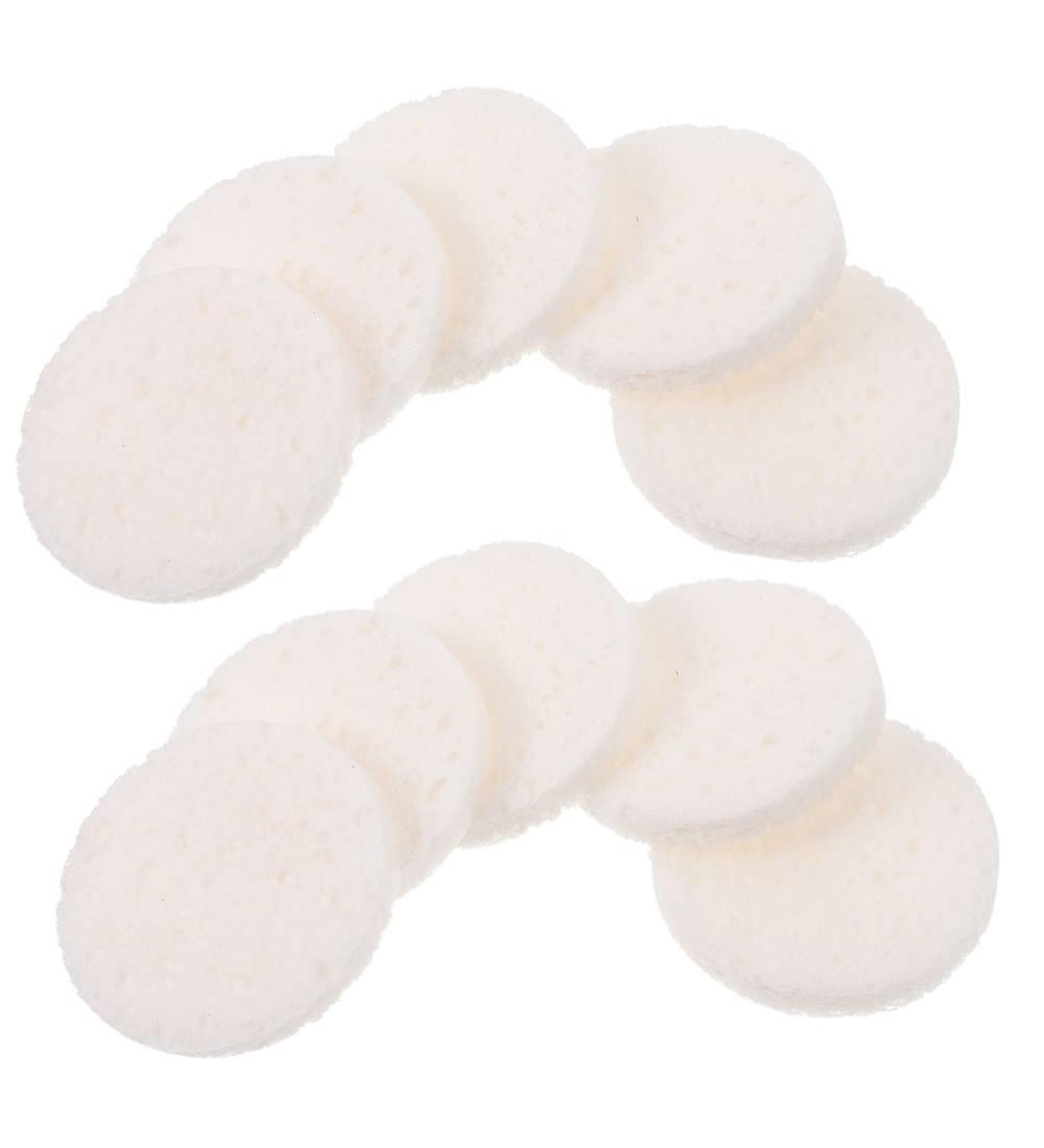 Buy Beaupretty 40pcs Face Wash Puff & Eye Makeup Remover Pads - Exfoliating Facial Sponge for Women | Comfortable Cotton Loofah in White (Pack of 1) - International Shipping Available - Buy Online on GoSupps.com