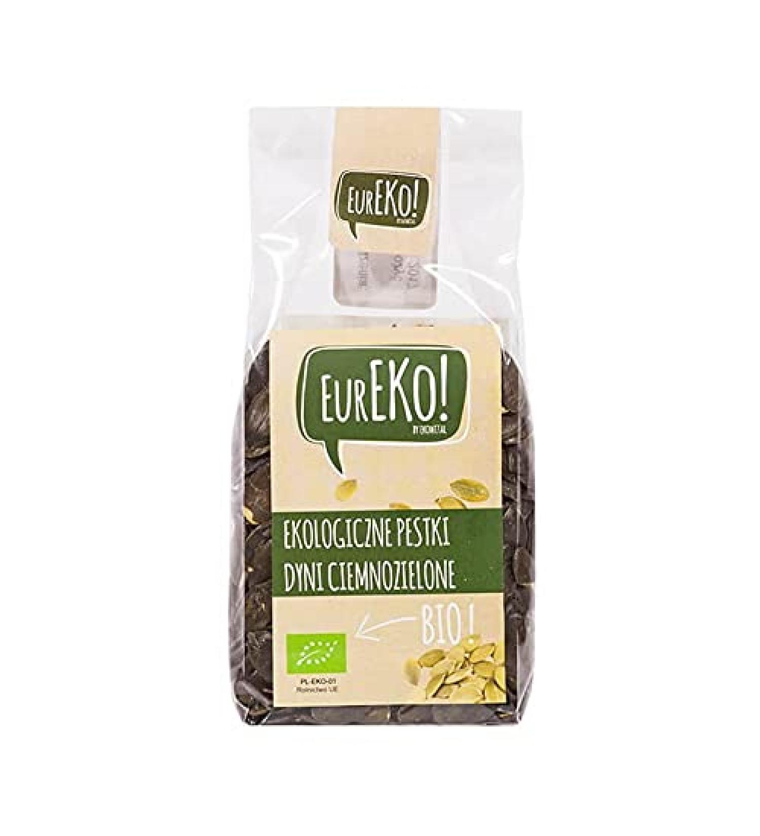 Organic Dark Green Pumpkin Seeds 150g Eureko