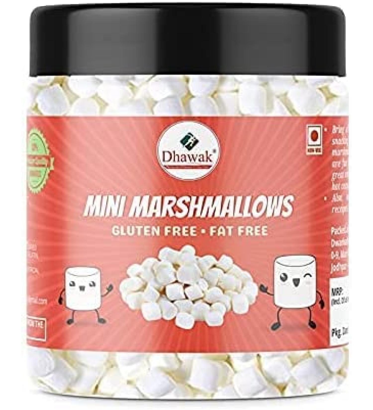 AOZA Dhawak Mini Marshmallows - Vanilla Mist Flavour - 150 GMS |Jar Pack| - Buy Online on GoSupps.com