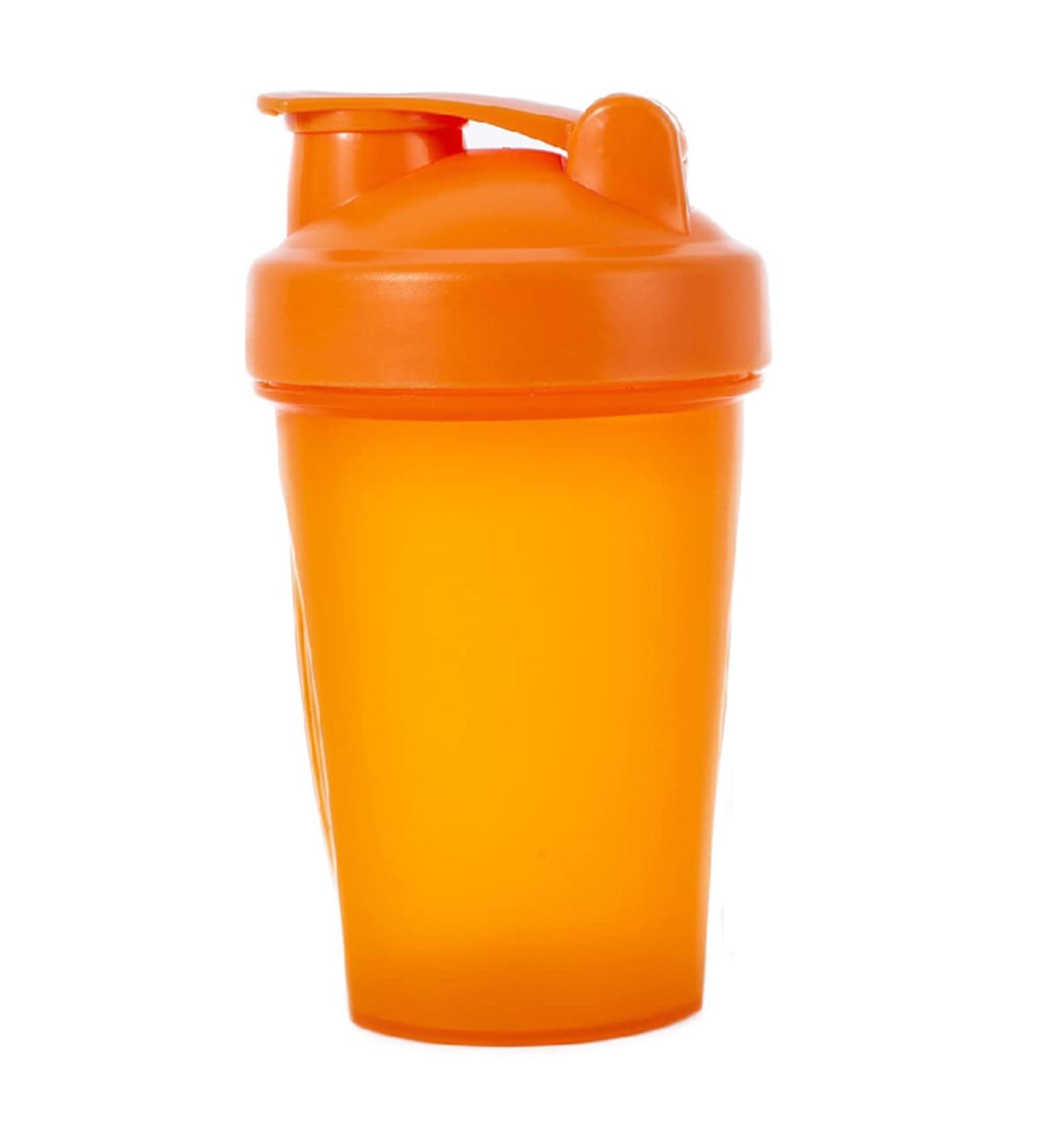 Buy 400ml Orange Protein Shaker Bottle | Leak-Proof Mixer for Fitness & Gym | Anti-Leak Water Bottle with Mixball - Buy Online on GoSupps.com