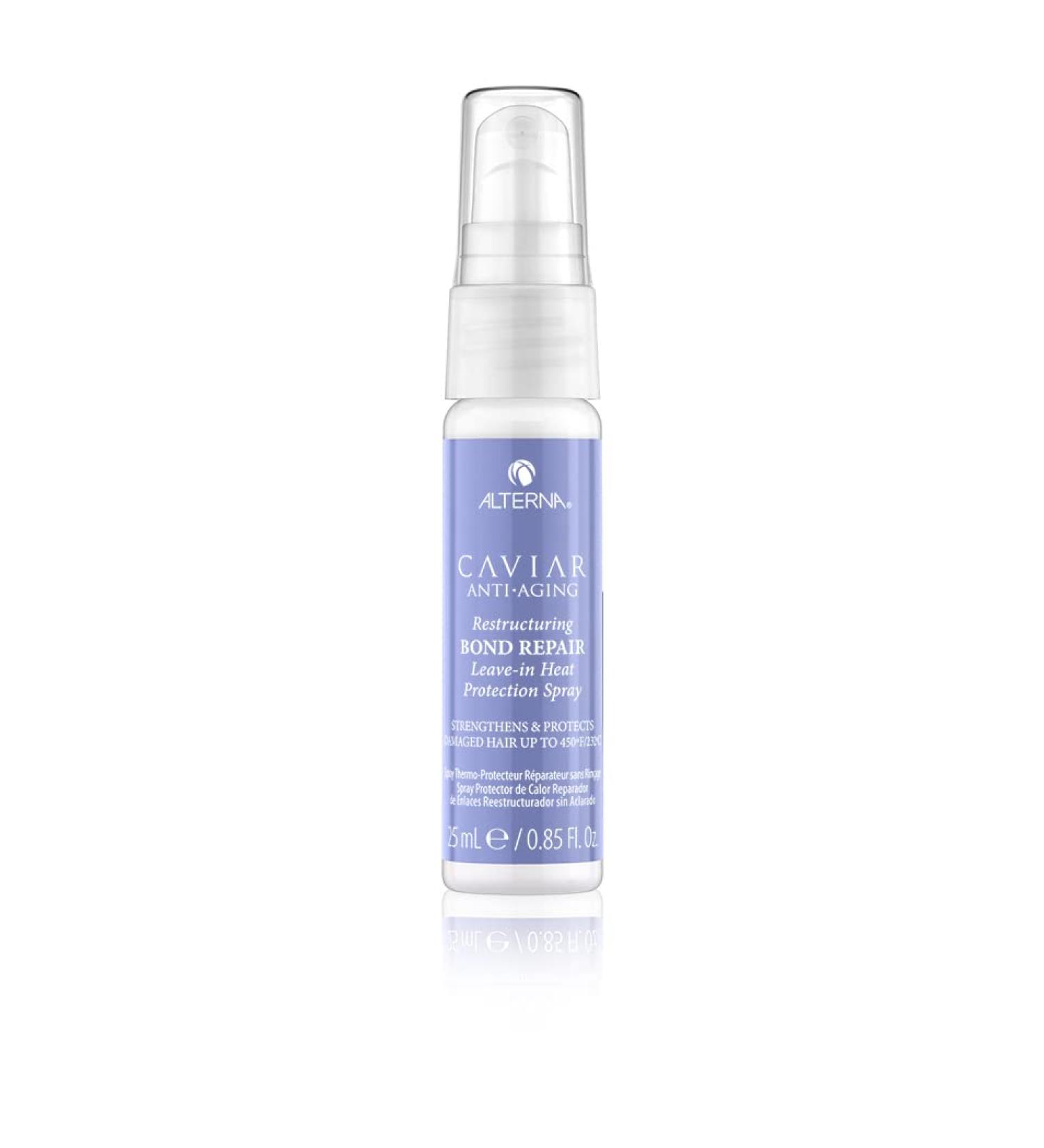 Alterna Caviar Anti-Aging Restructuring Bond Repair Travel Size Heat Protection Spray 0.85 fl. oz. | Strengthens & Protects Damaged Hair - Buy Online on GoSupps.com
