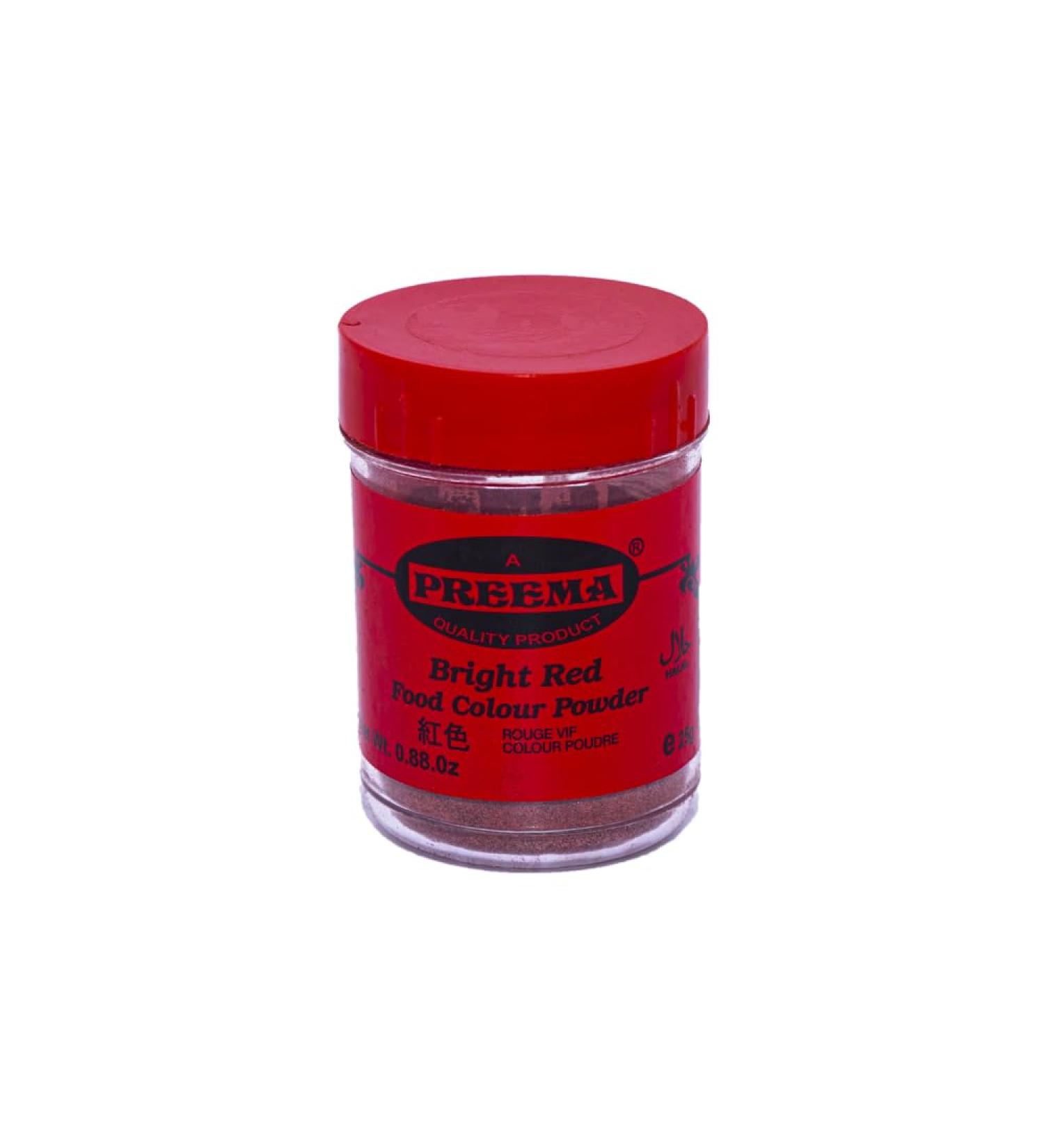 Preema Bright Red Food Colour Powder (25g X 2) | Bright Red Food Colour Powder | Used in baking and icing sugar | Can also be used in cooking - Buy Online on GoSupps.com