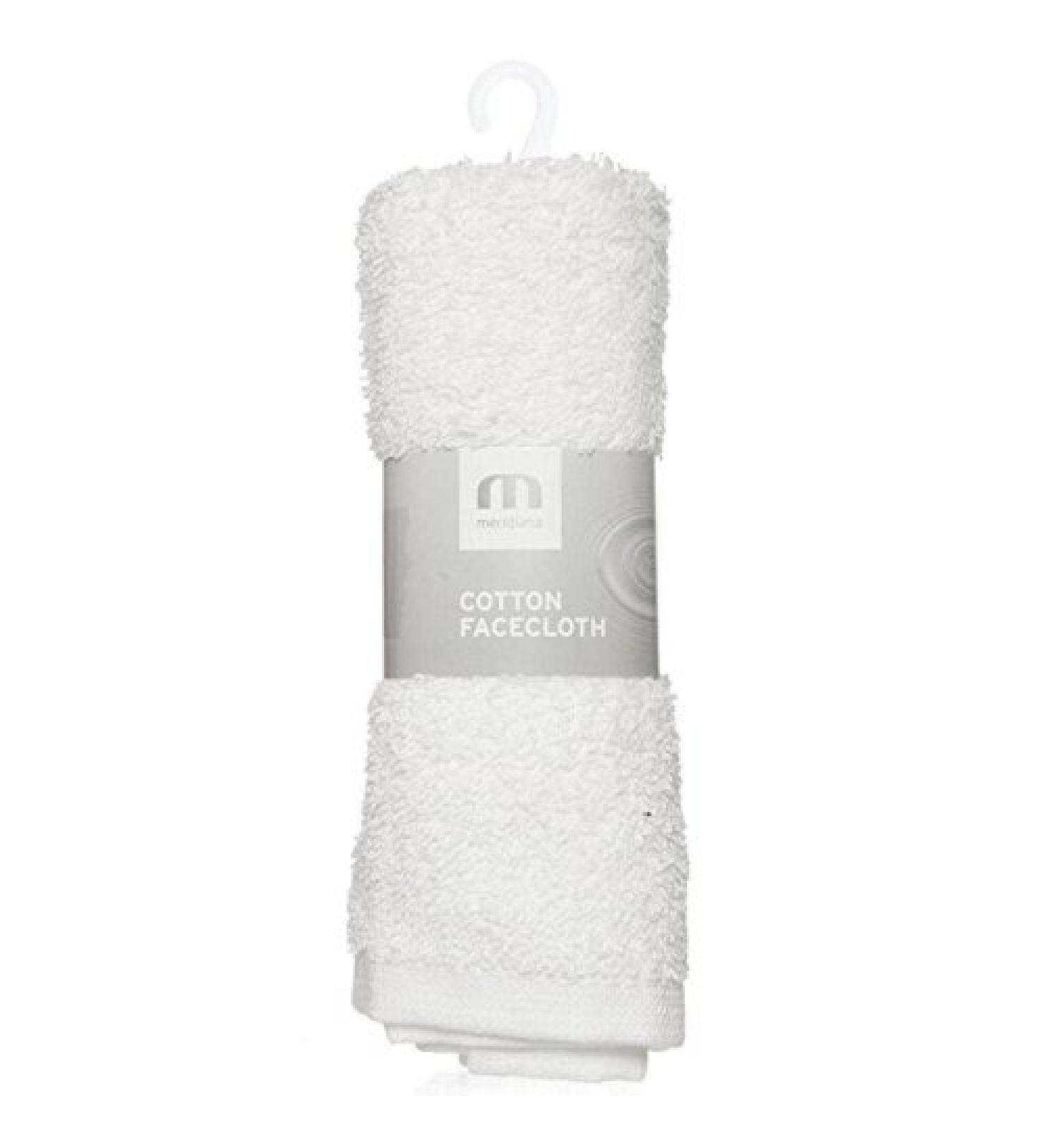 Meridiana Cotton Facecloth White